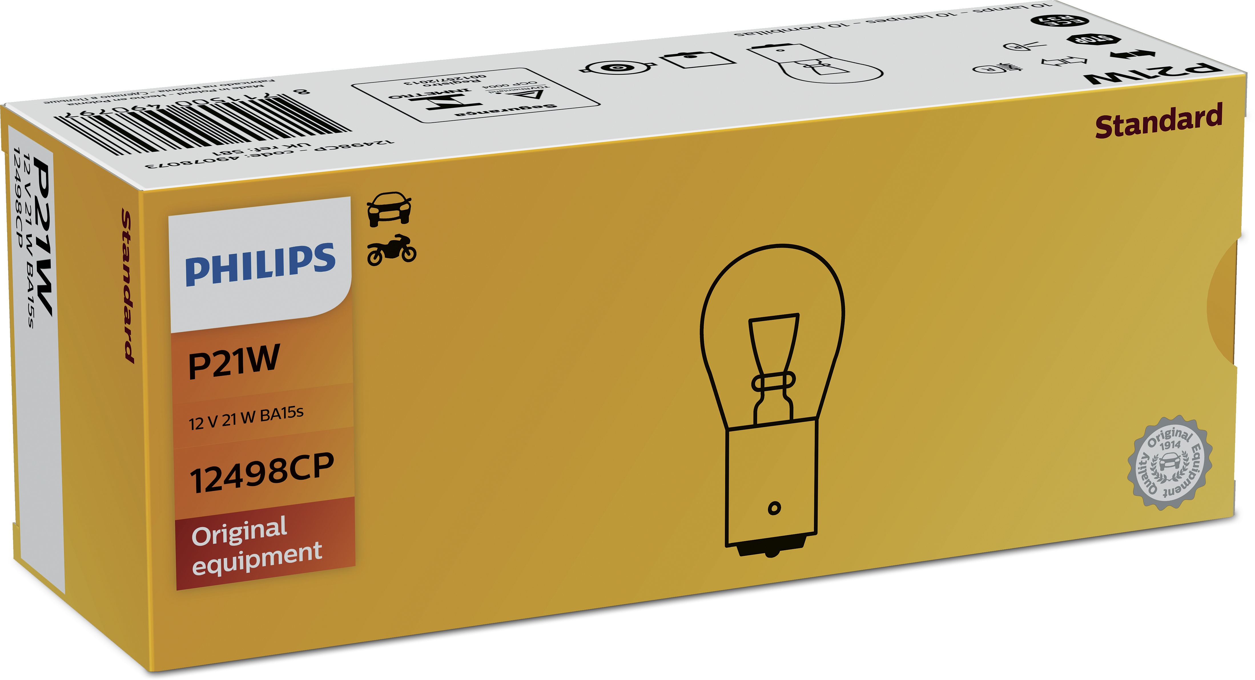 P21W Standard 12498CP