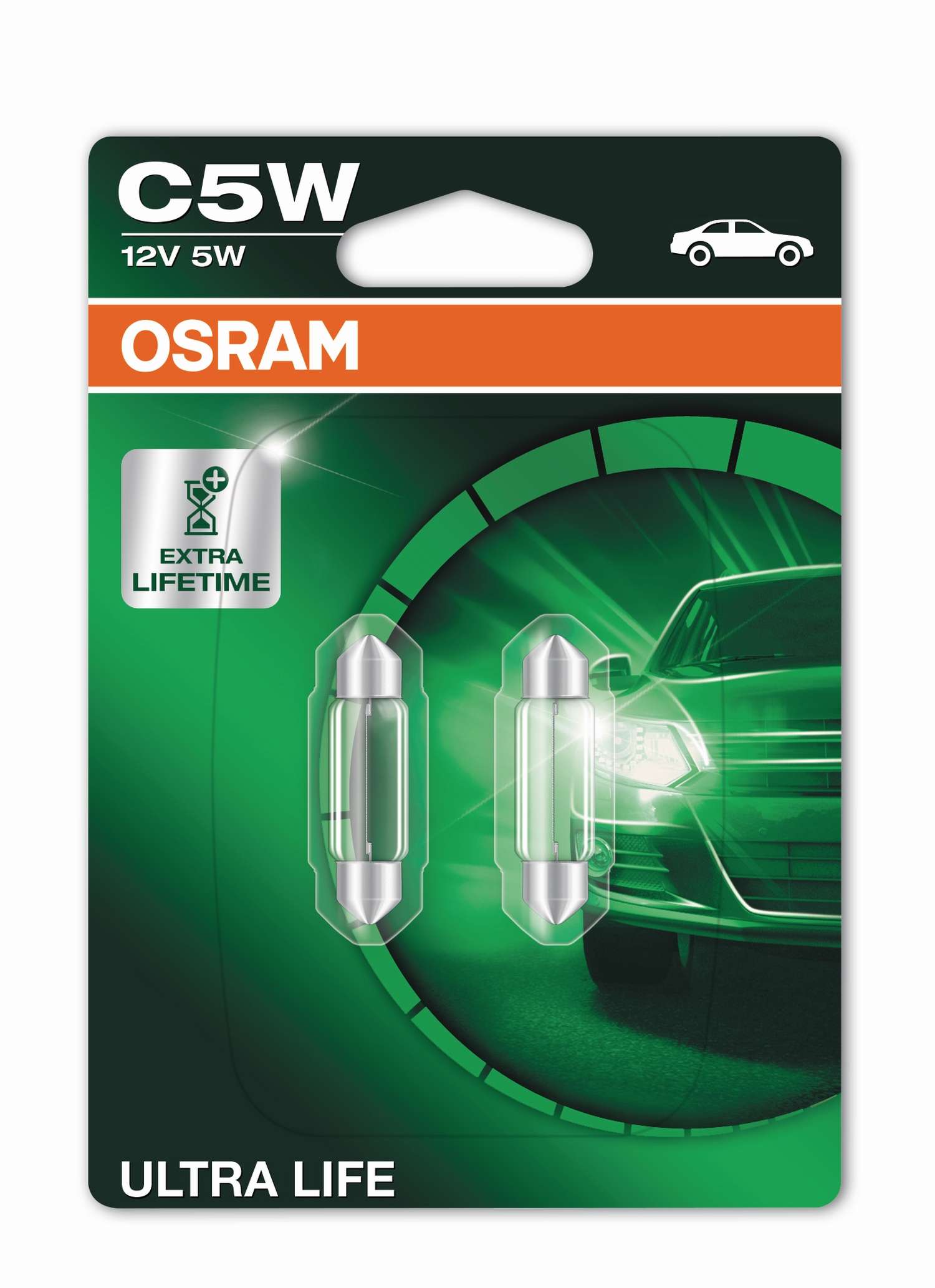 C5W 12V 5W SV8,5-8 Soffitte ULTRA LIFE 2st. Blister OSRAM