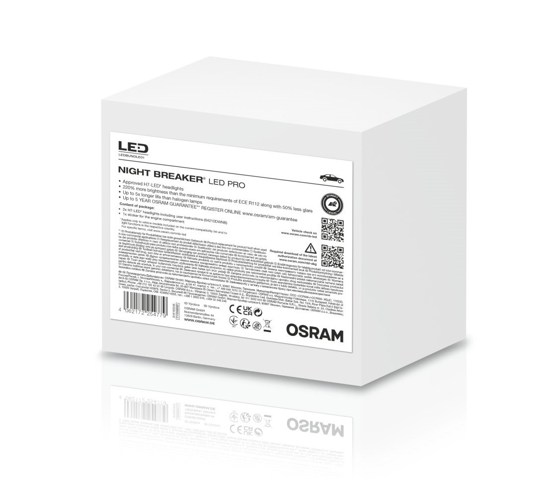 H7 NIGHT BREAKER LED +220% StVZO-Konf. Werkstatt Profi-Set 2