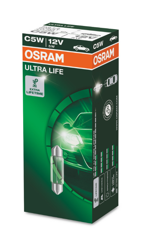 C5W 12V 5W SV8.5-8 36mm ULTRA LIFE 1St. Faltschachtel OSRAM