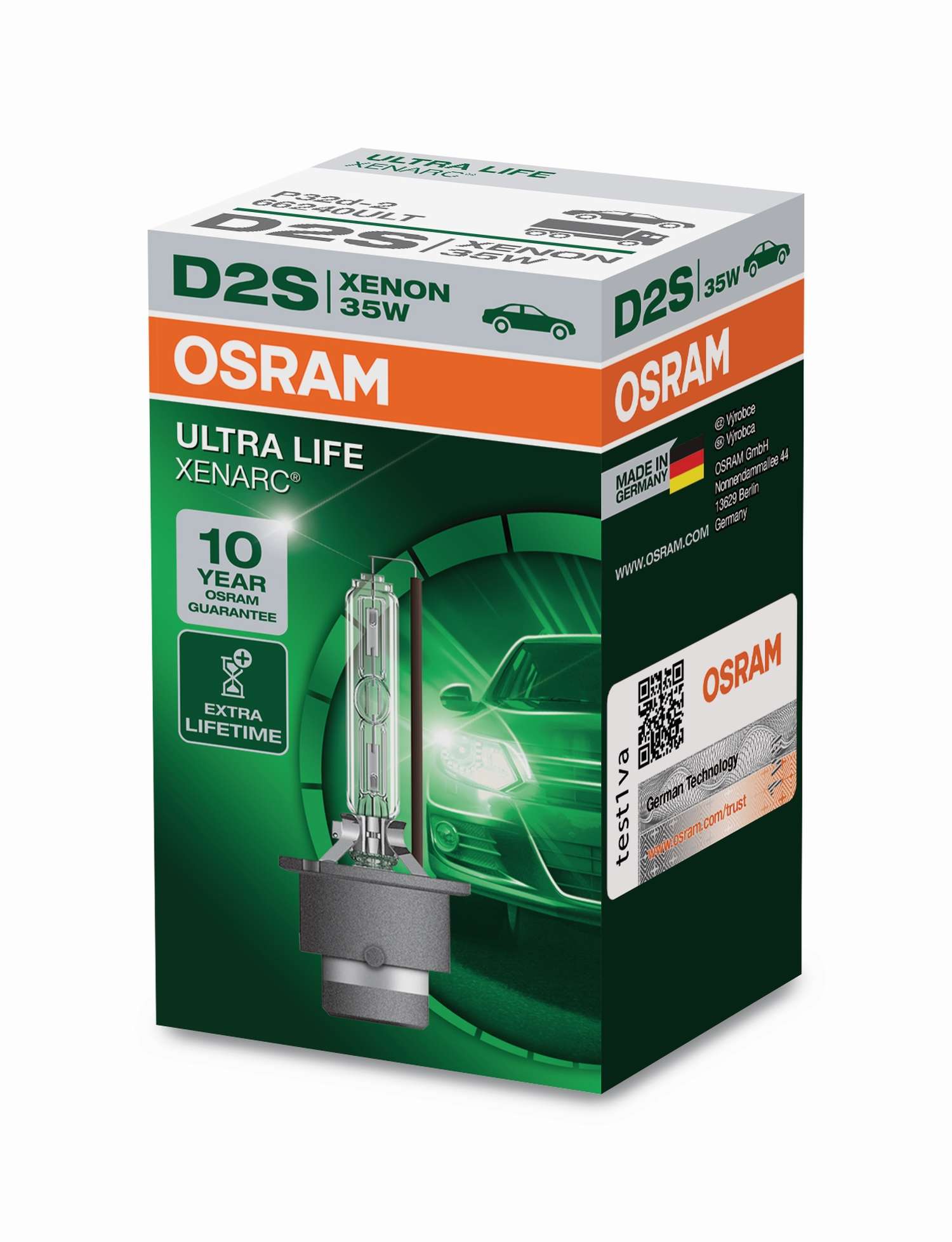 D2S 35W P32d-2 ULTRA LIFE 10 Jahre Garantie 1st. Faltschacht