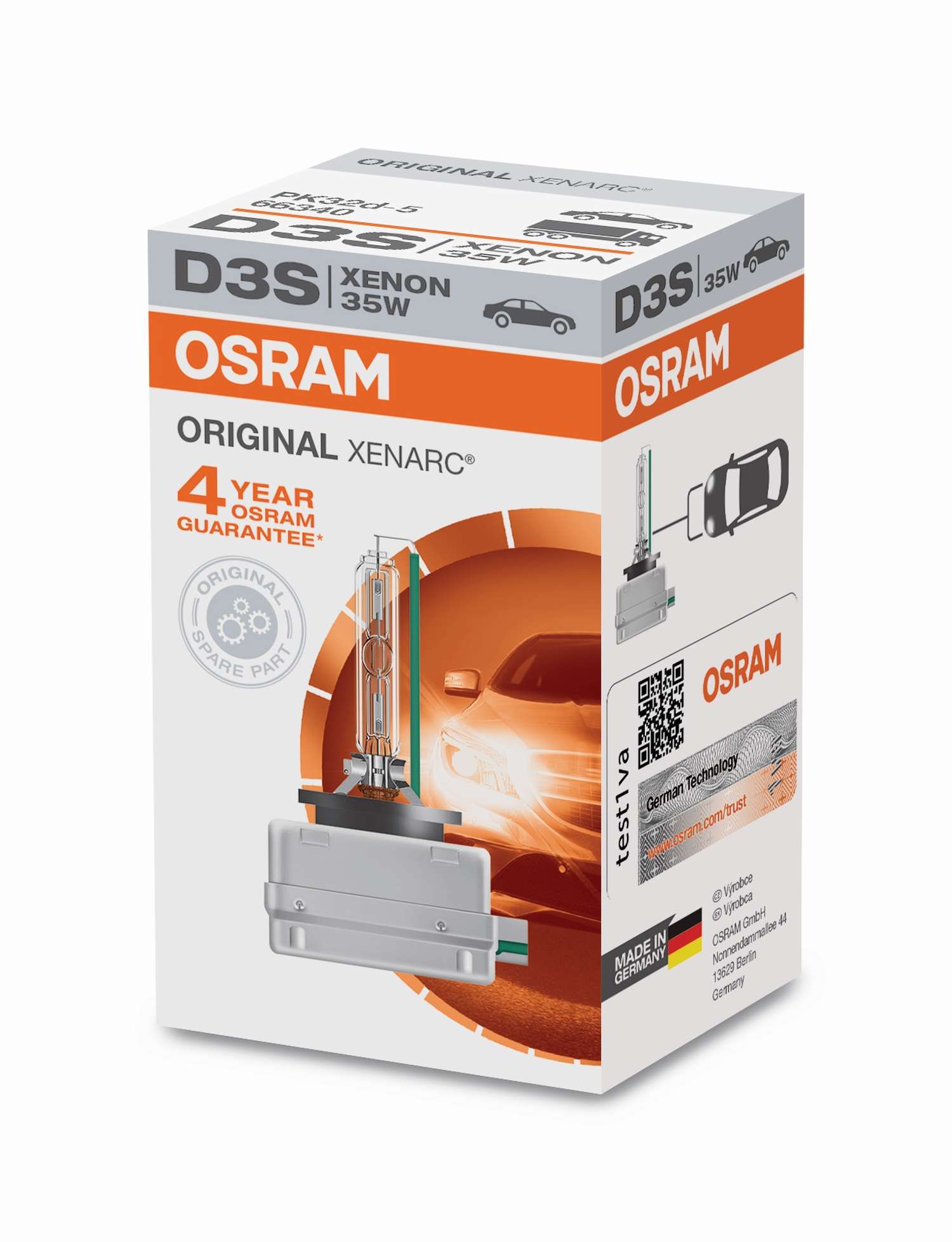 D3S 12V+24V 35W PK32d-5 Original XENARC Faltschachtel OSRAM