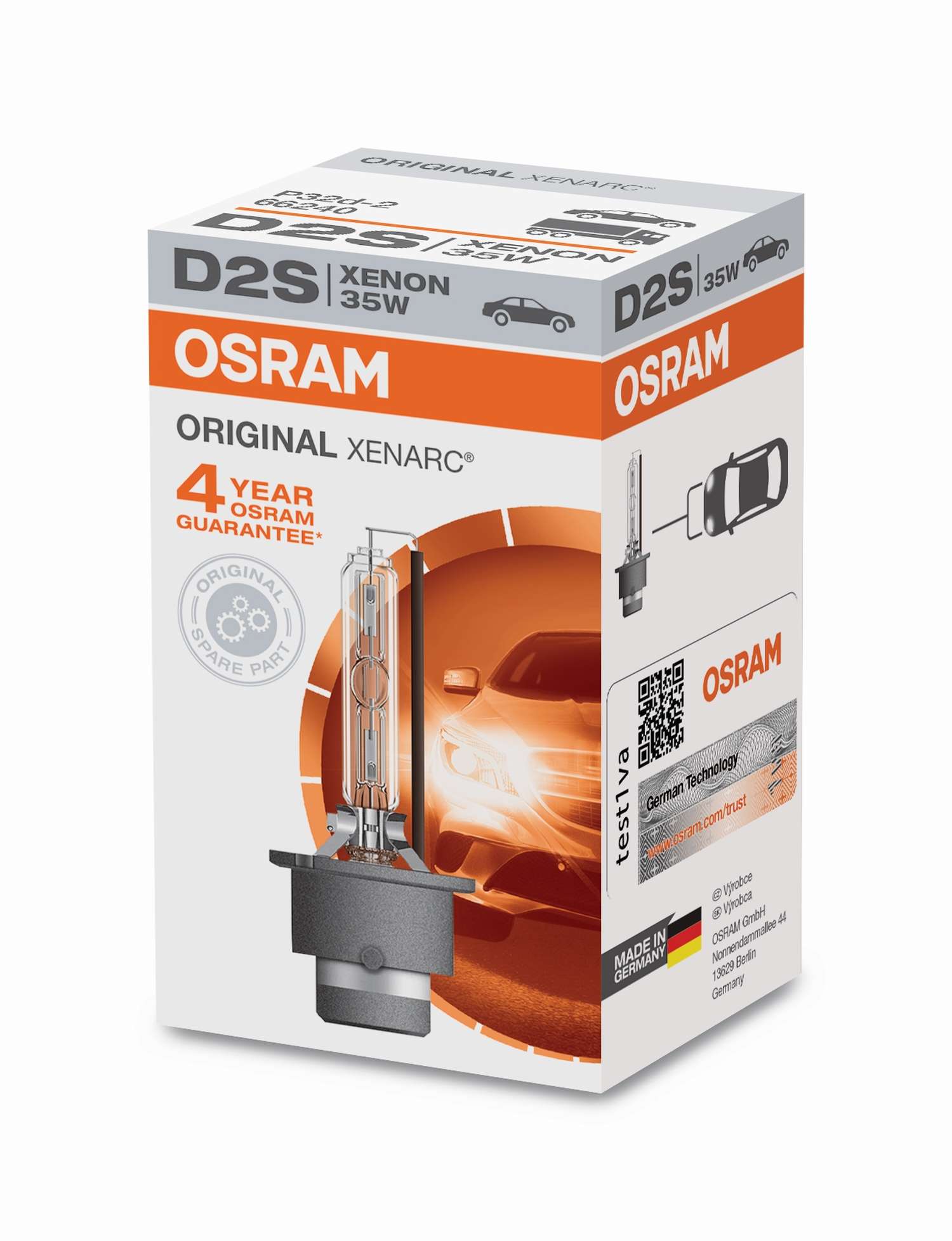 D2S 12V+24V 35W P32d-2 Original XENARC Faltschachtel OSRAM