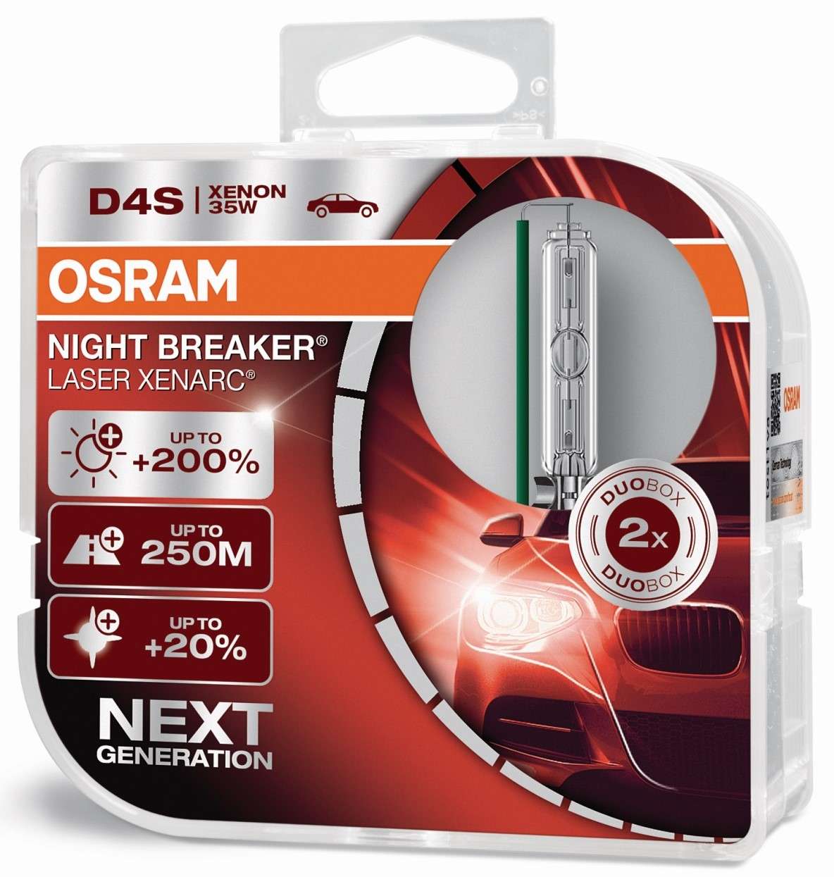 D4S 12/24V 35W PK32D-5 XENARC® NIGHT BREAKER® LASER +200% 2