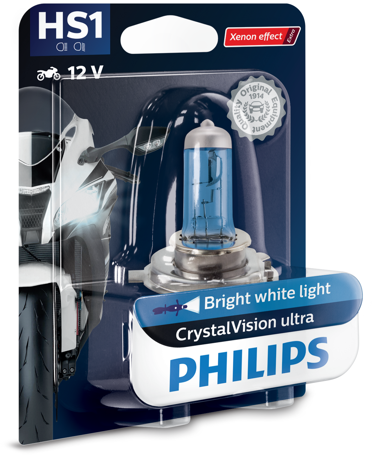 Philips HS1 CrystalVisionultra moto 12636BVBW