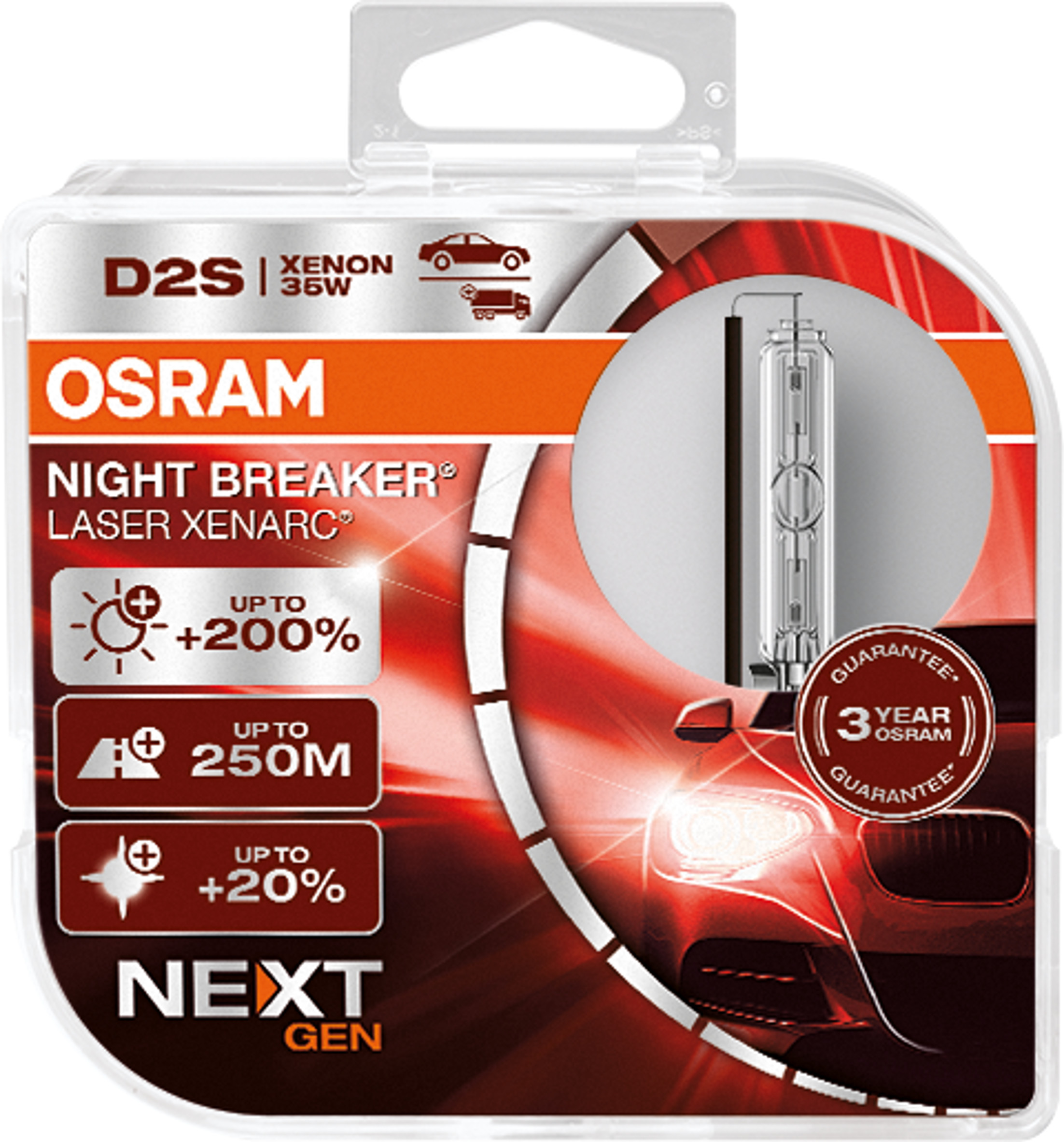 D2S 12/24V XENARC® NIGHT BREAKER® LASER +220%