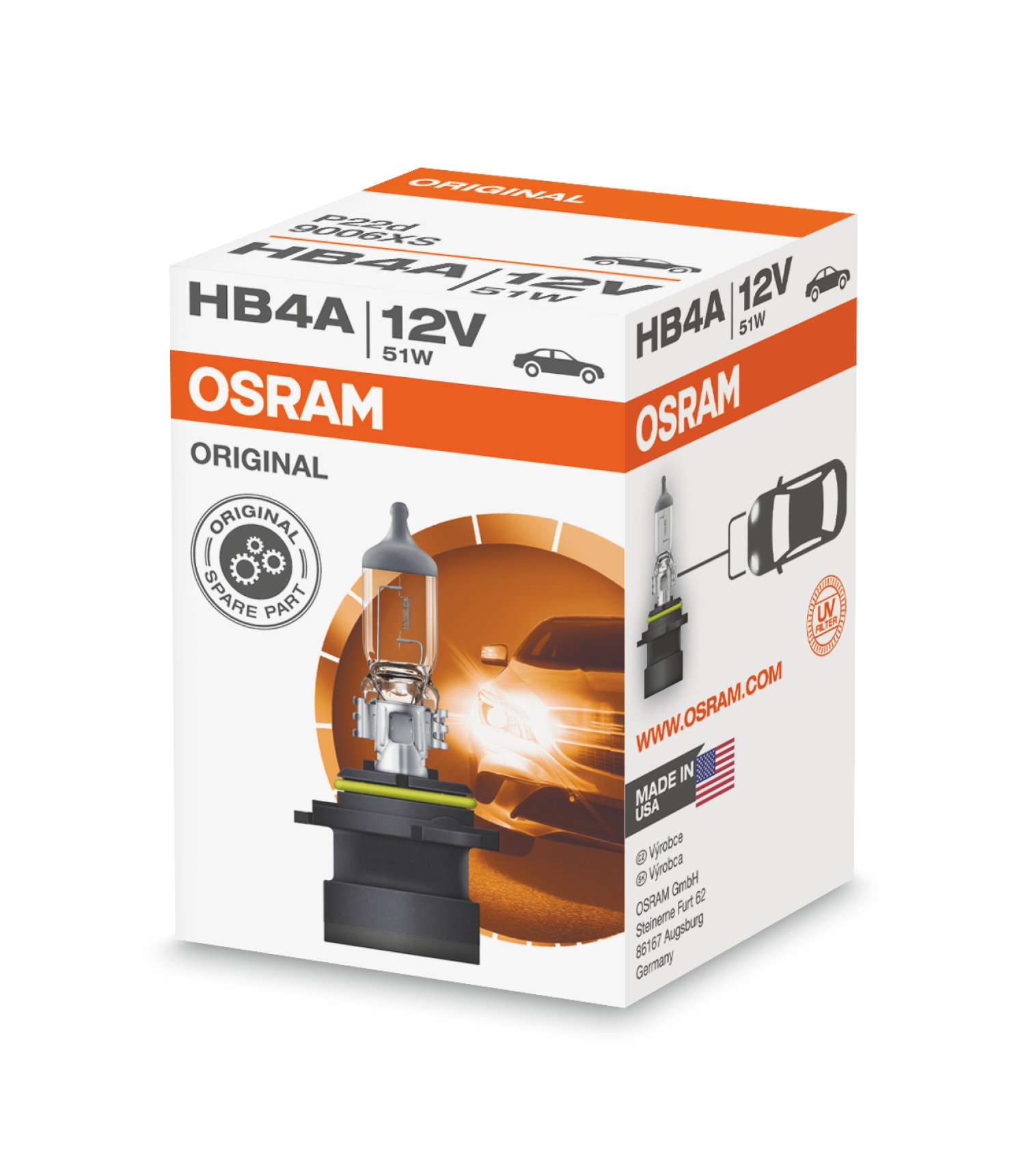 HB4A 12V 51W 22p 1st. OSRAM