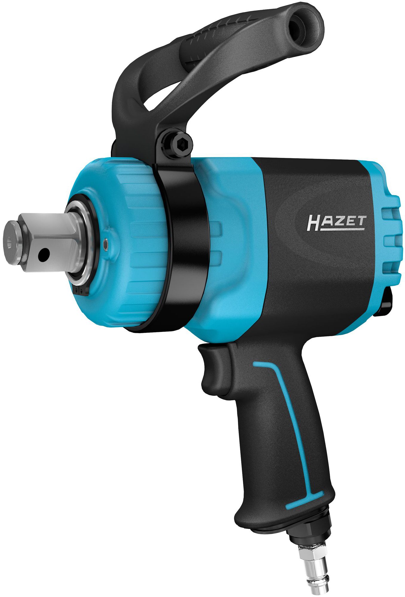 HAZET Twin Turbo Schlagschrauber 9014TT ∙ Lösemoment maximal [Nm]: 4100 Nm ∙ 1 Zoll (25 mm) Vierkant ∙ Hochleistungs-Doppelhammer-Schlagwerk