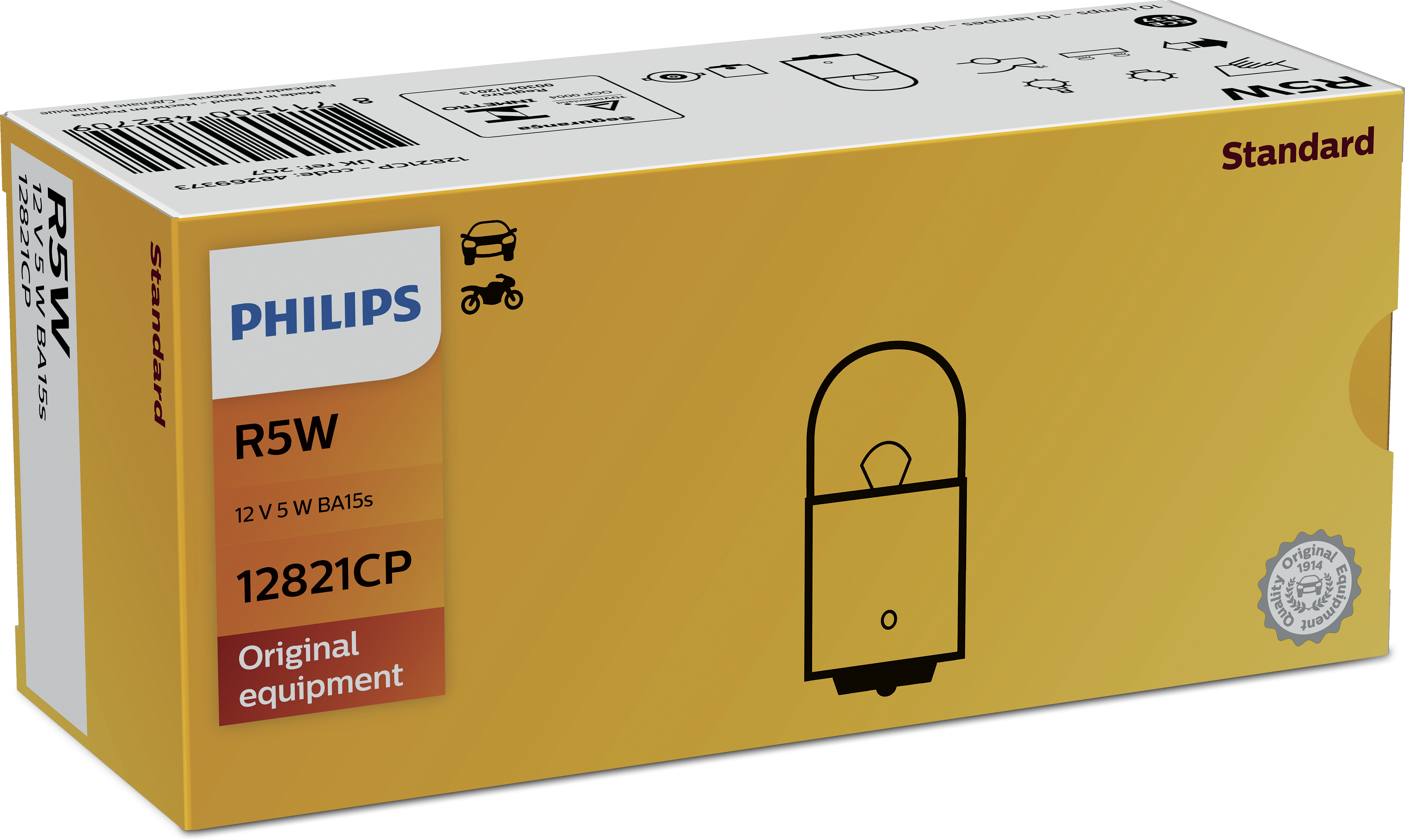 R5W BA15s Standard 12821CP