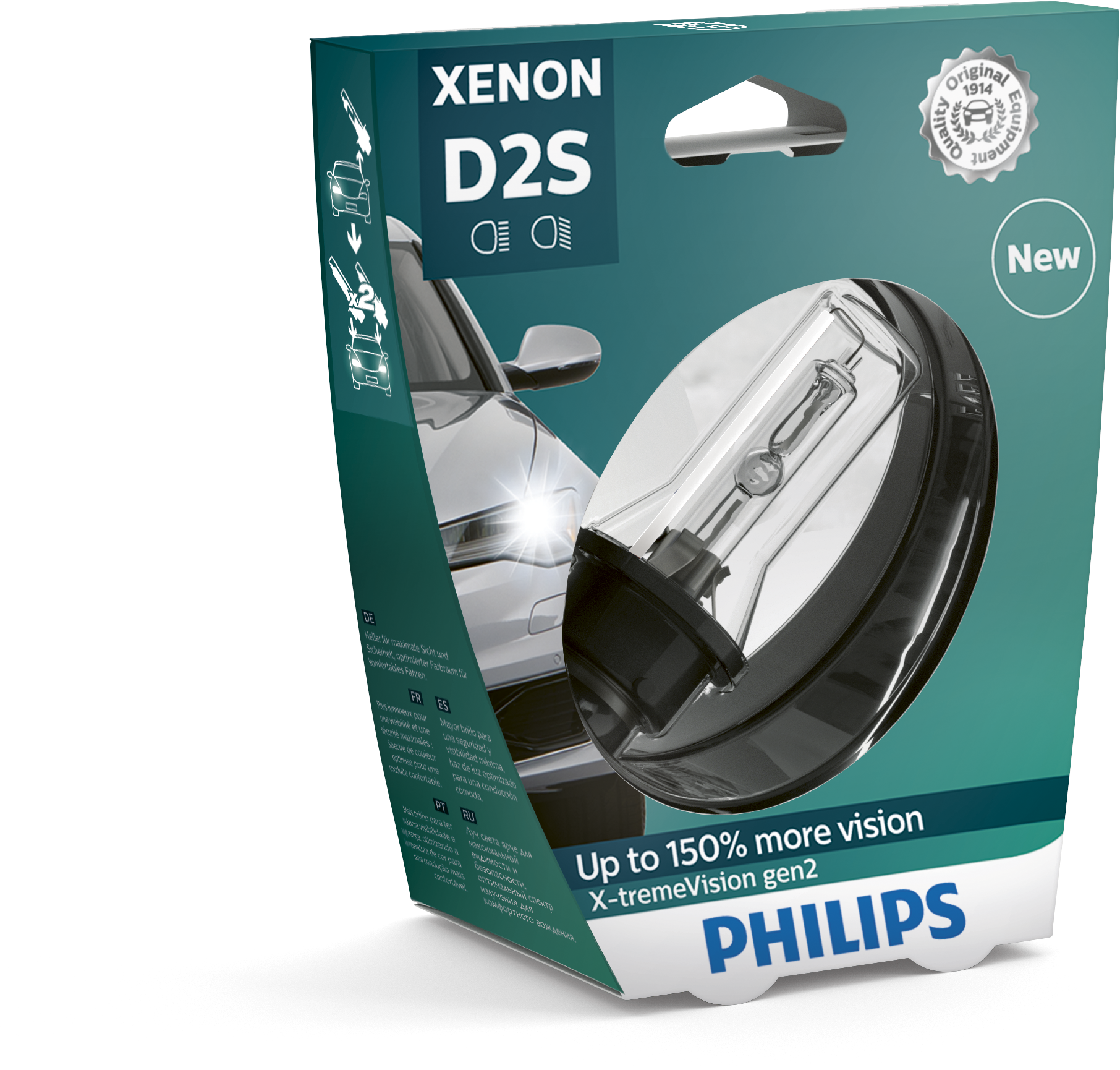 Philips X-TremeVision gen2 bis zu 150% mehr Licht D2S