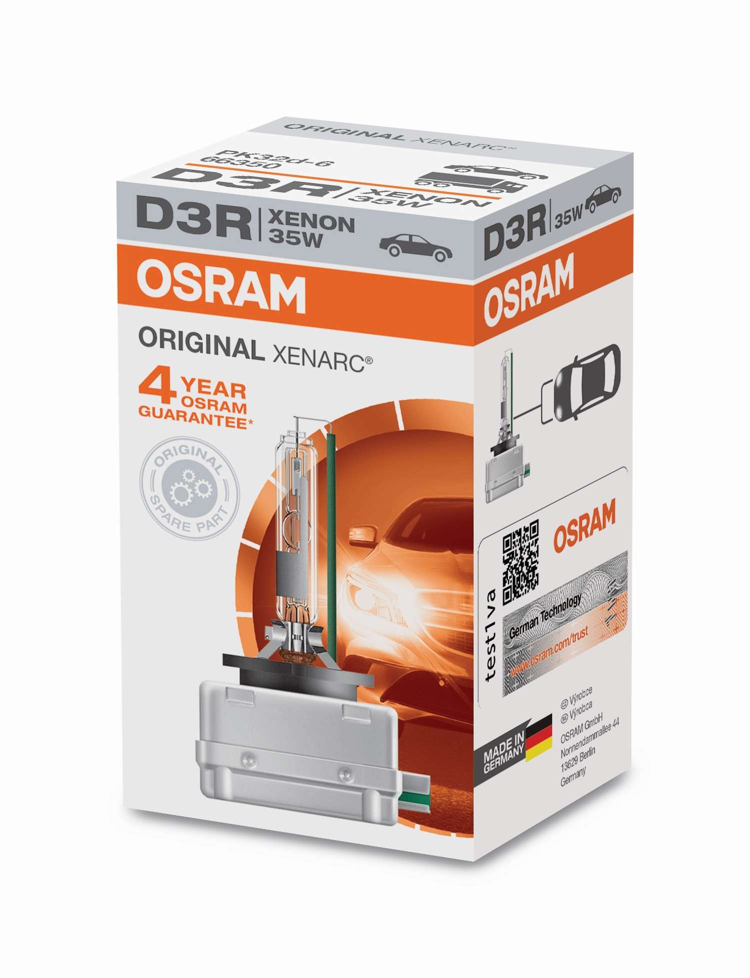 D3R 12V+24V 35W PK32d-6 Original XENARC Faltschachtel OSRAM