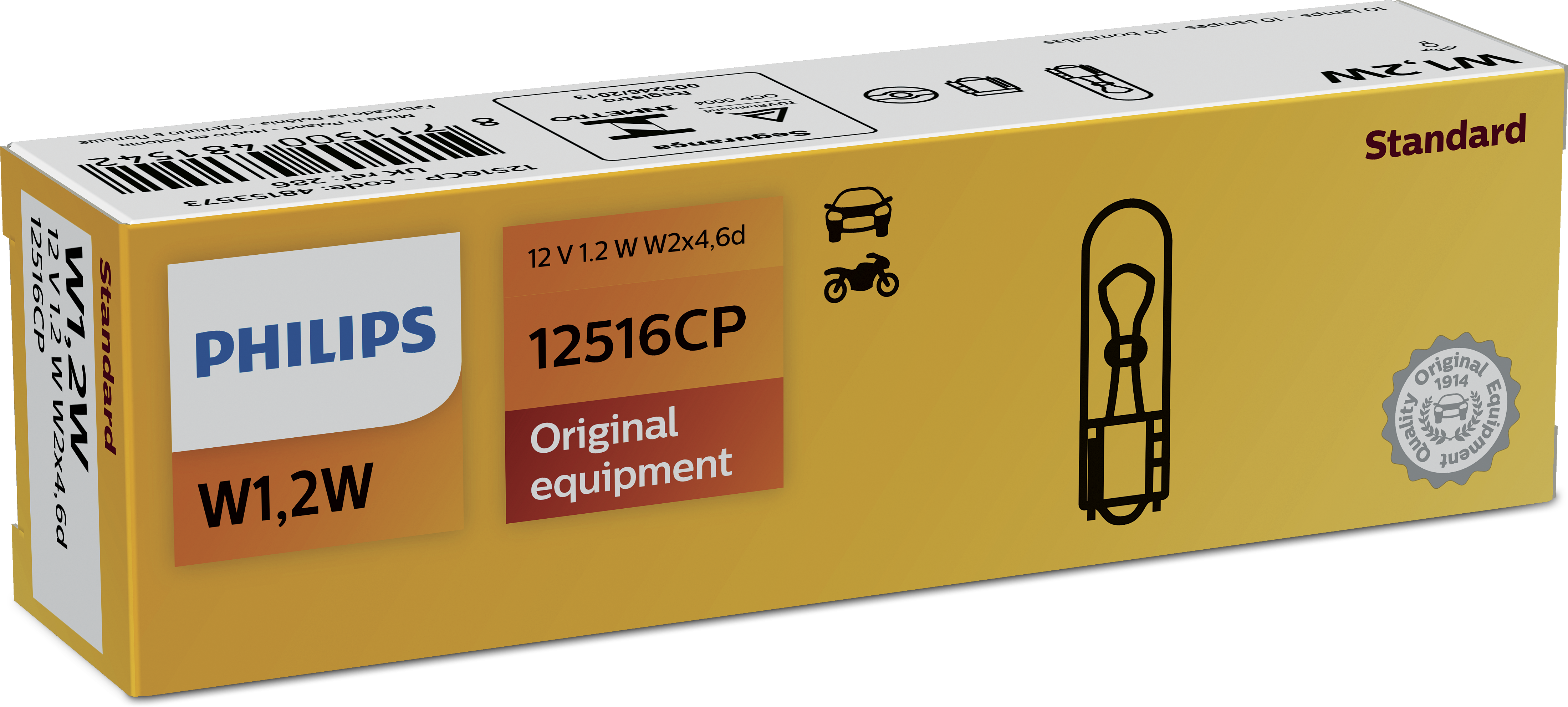 W1,2W Standard 12516CP Philips