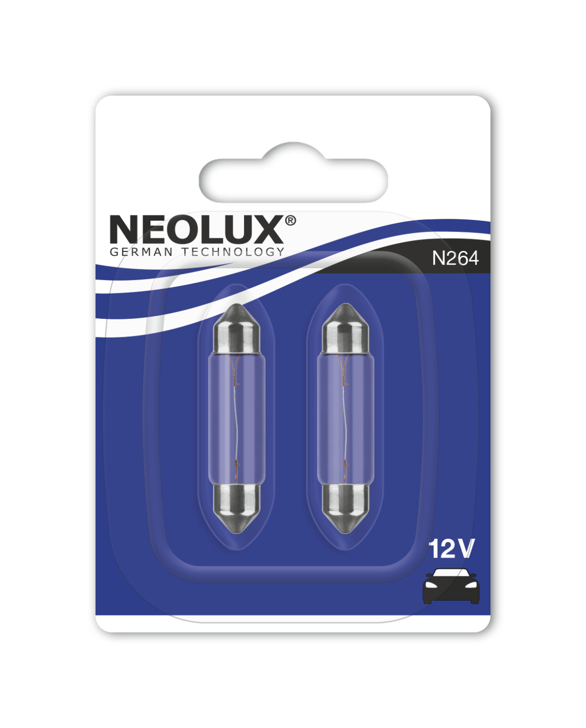 10W 12V SV8.5-8 Standard N264-02B 2 Stück NEOLUX