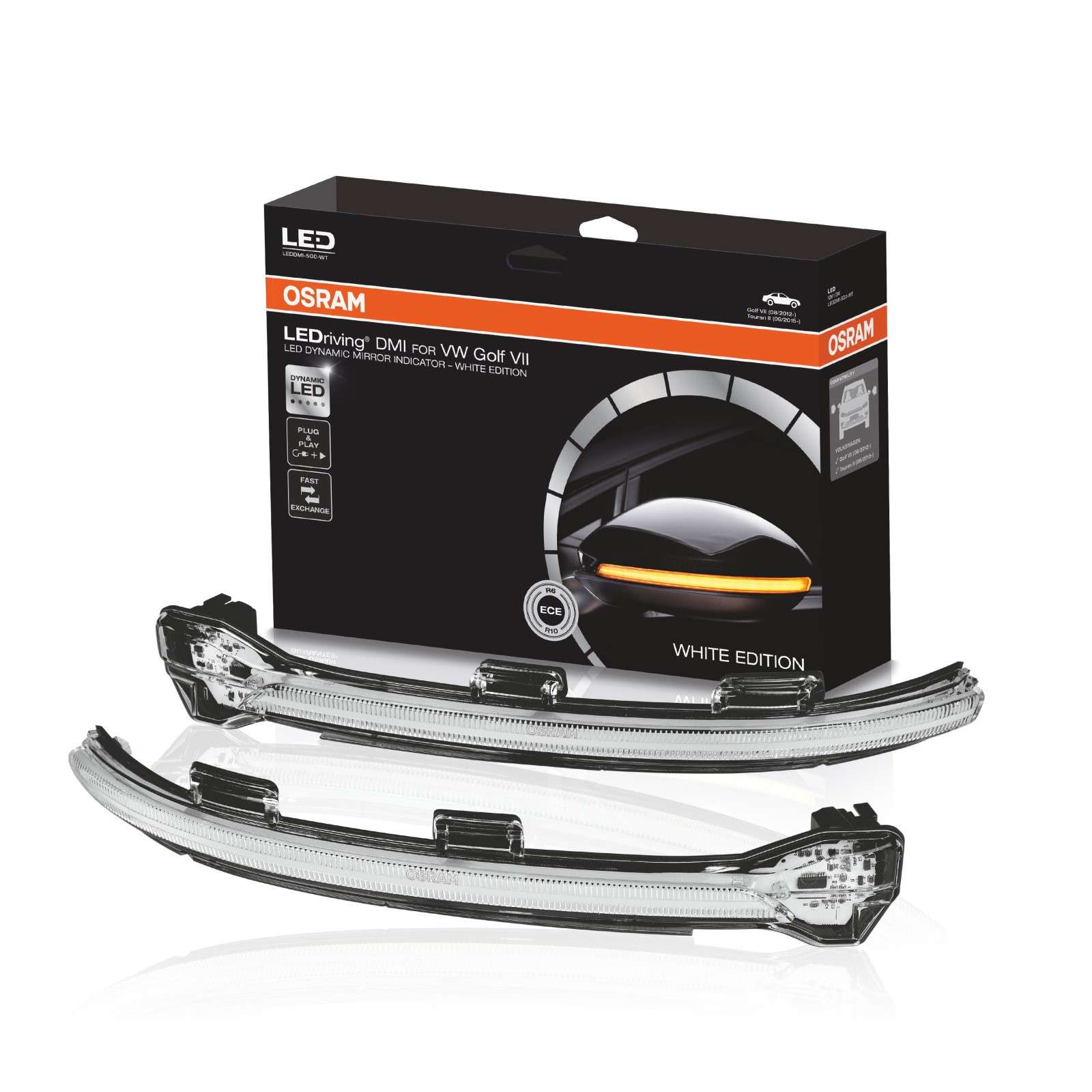 LEDRiving® Dynamische LED Spiegelblinker VW Golf VII - White