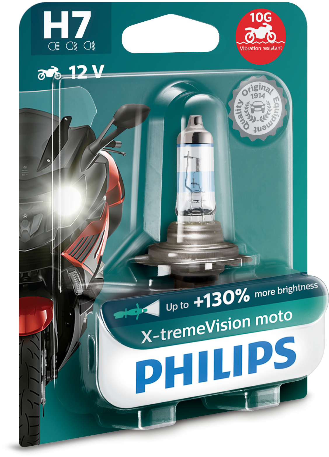 Philips H7 X-tremeVision moto 12972XV+BW