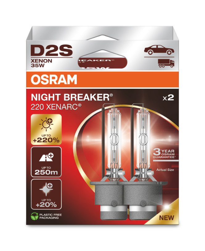 D2S 35W XENARC® NIGHT BREAKER® LASER +220%