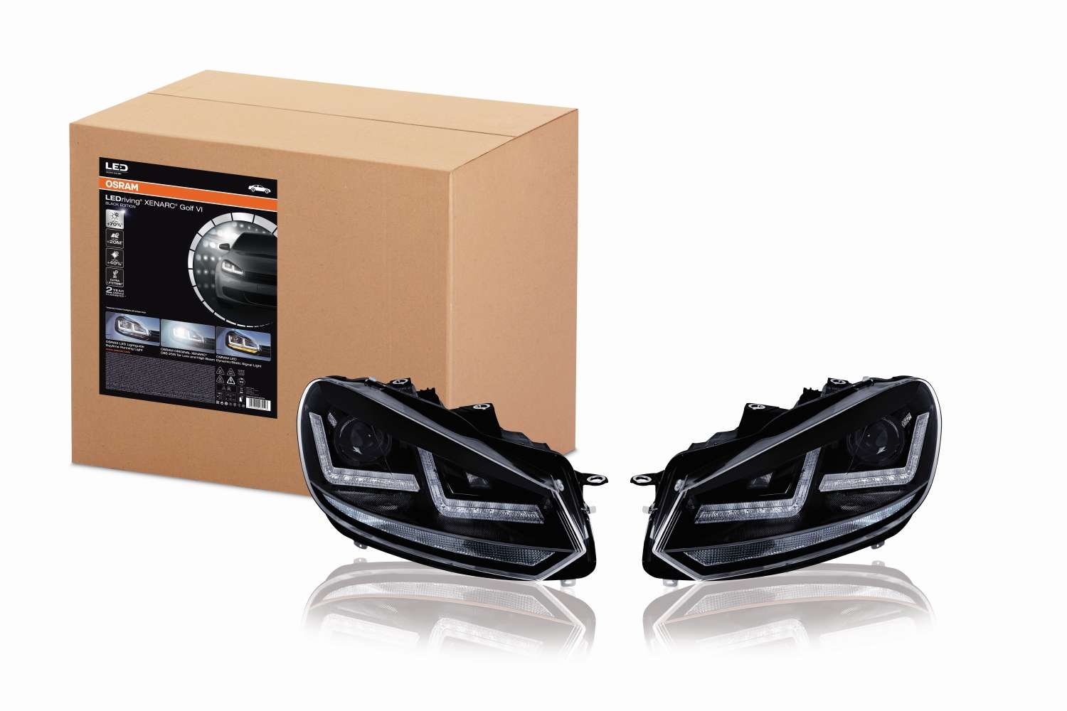 Scheinwerfer LEDriving  Xenarc BLACK für Golf VI LED-Tagfahr