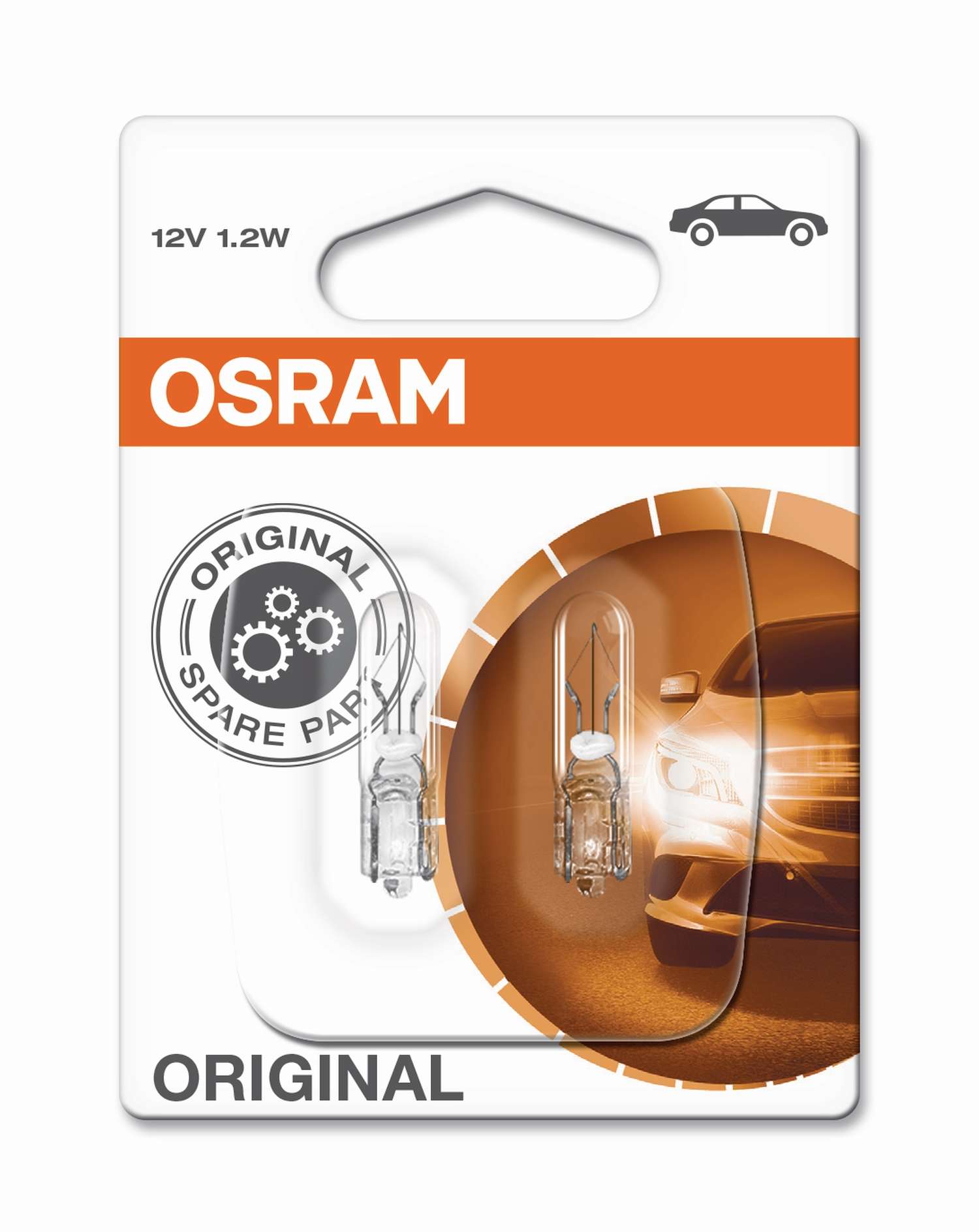 W1,2W 12V 1,2W W2x4,6d 2st. Blister OSRAM
