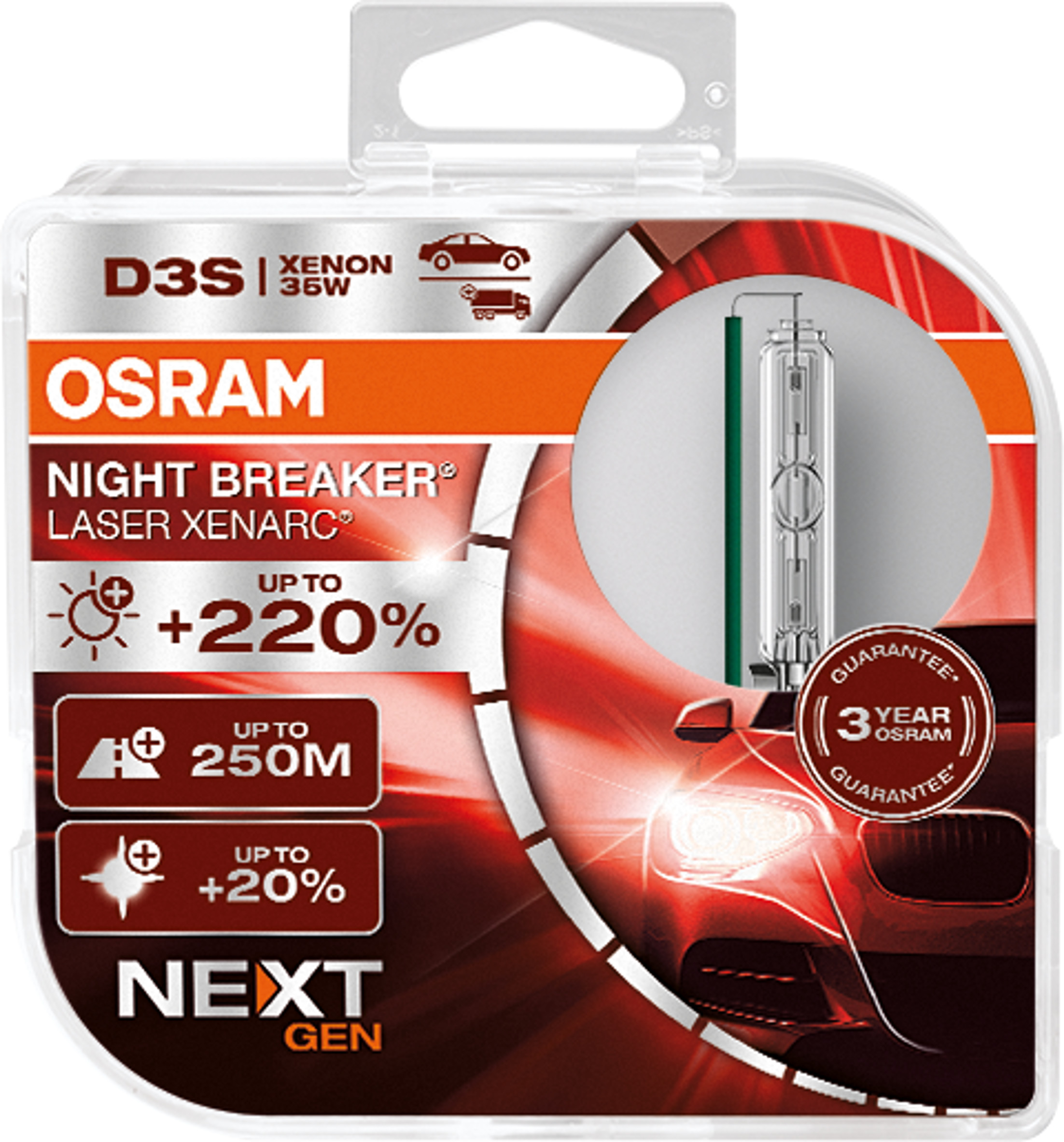 D3S 12/24V XENARC® NIGHT BREAKER® LASER +220%