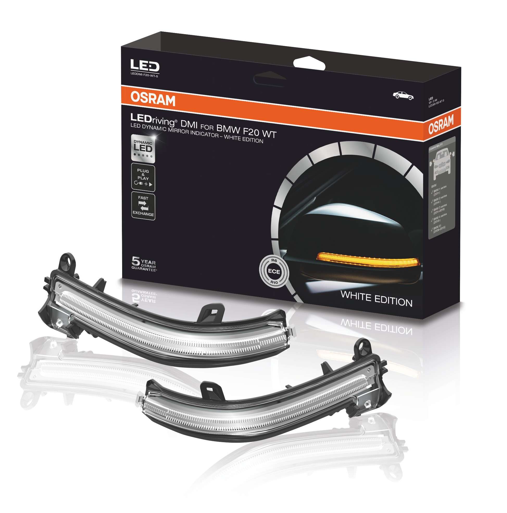 LEDRiving® Dynamische LED Spiegelblinker BMW 1er, 2er, 3er,