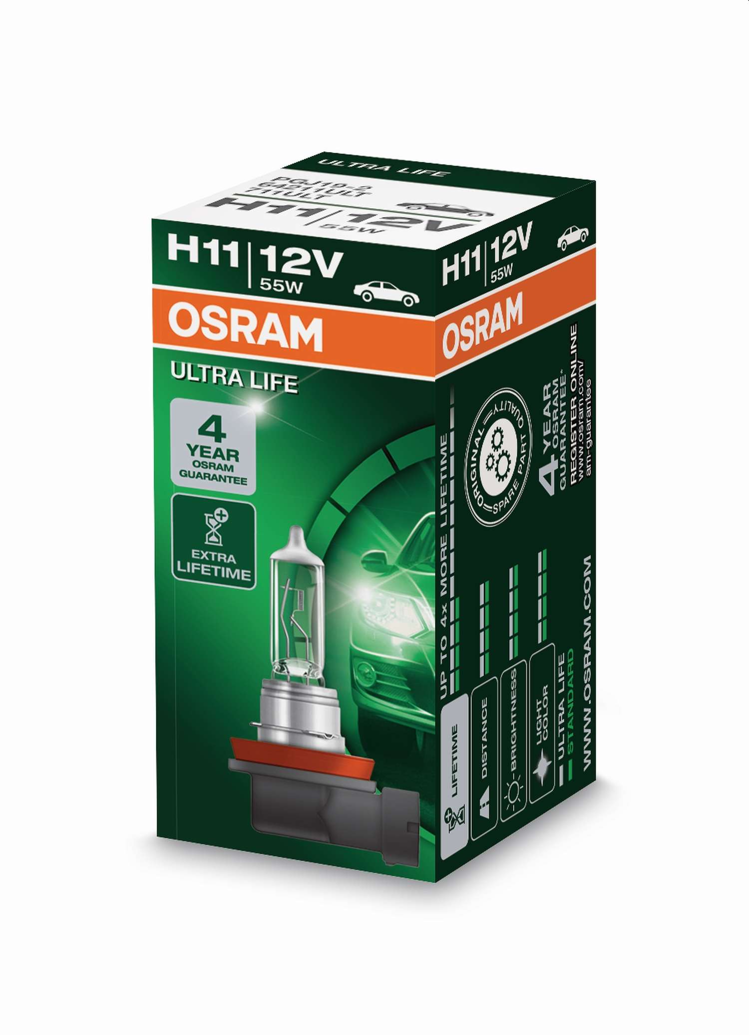 H11 12V 55W PGJ19-2 ULTRA LIFE 4 Jahre Garantie 1St. Faltsch