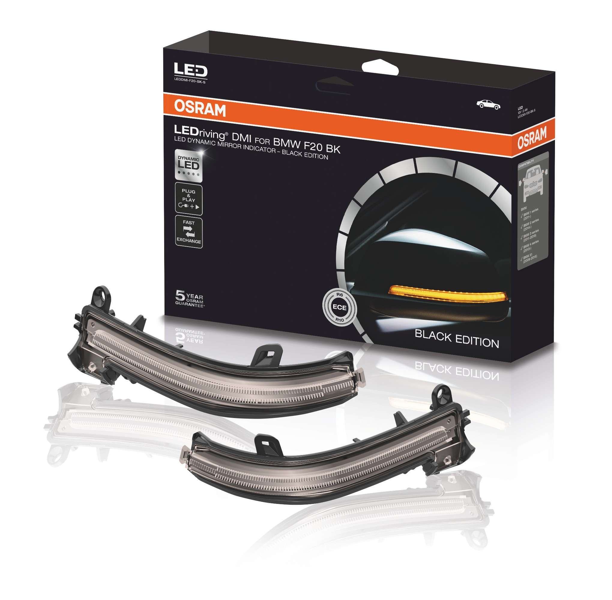 LEDRiving® Dynamische LED Spiegelblinker BMW 1er, 2er, 3er,