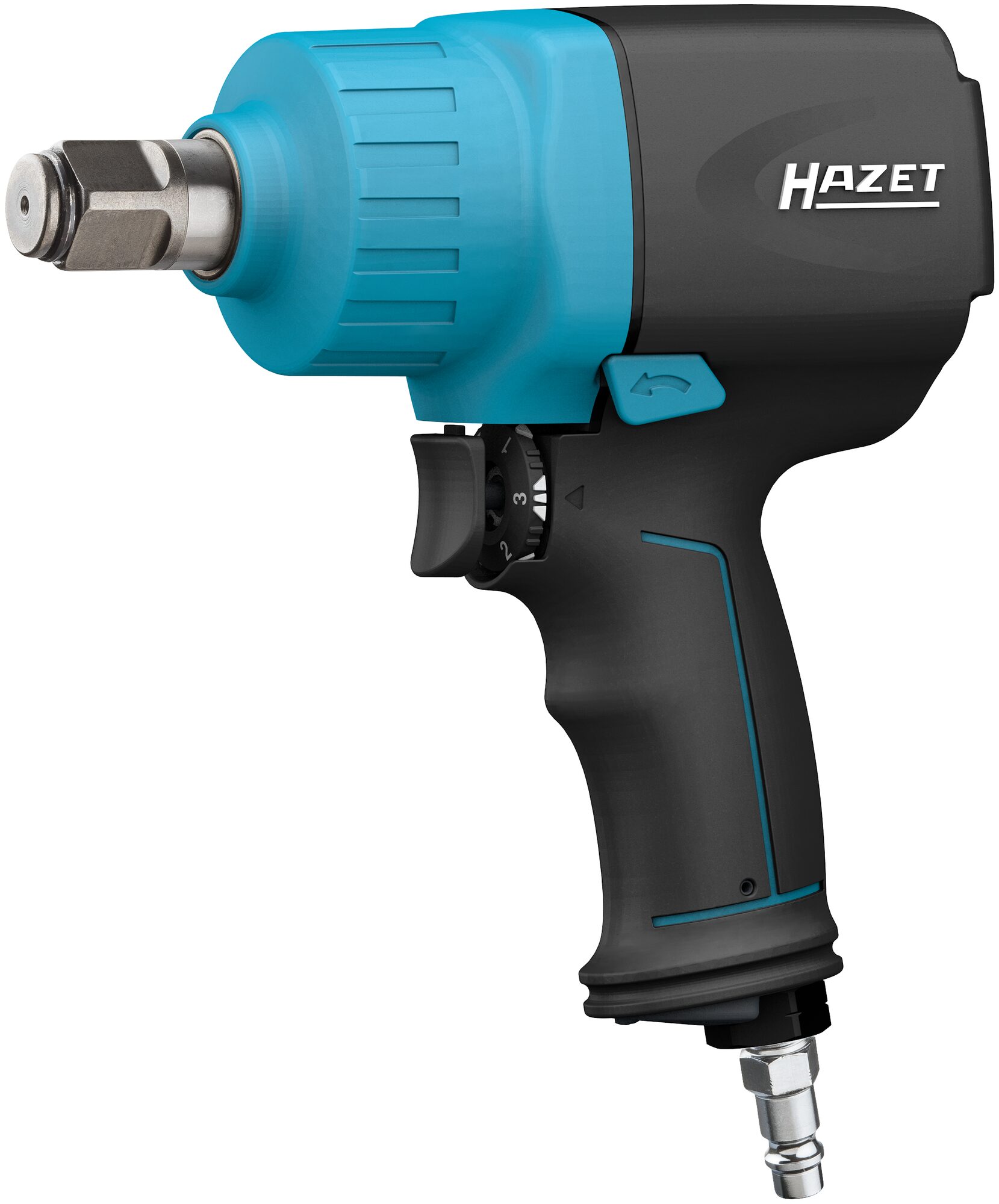 HAZET Schlagschrauber 9013M ∙ Lösemoment maximal [Nm]: 1890 Nm ∙ 3/4 Zoll (20 mm) Vierkant ∙ Hochleistungs-Doppelhammer-Schlagwerk