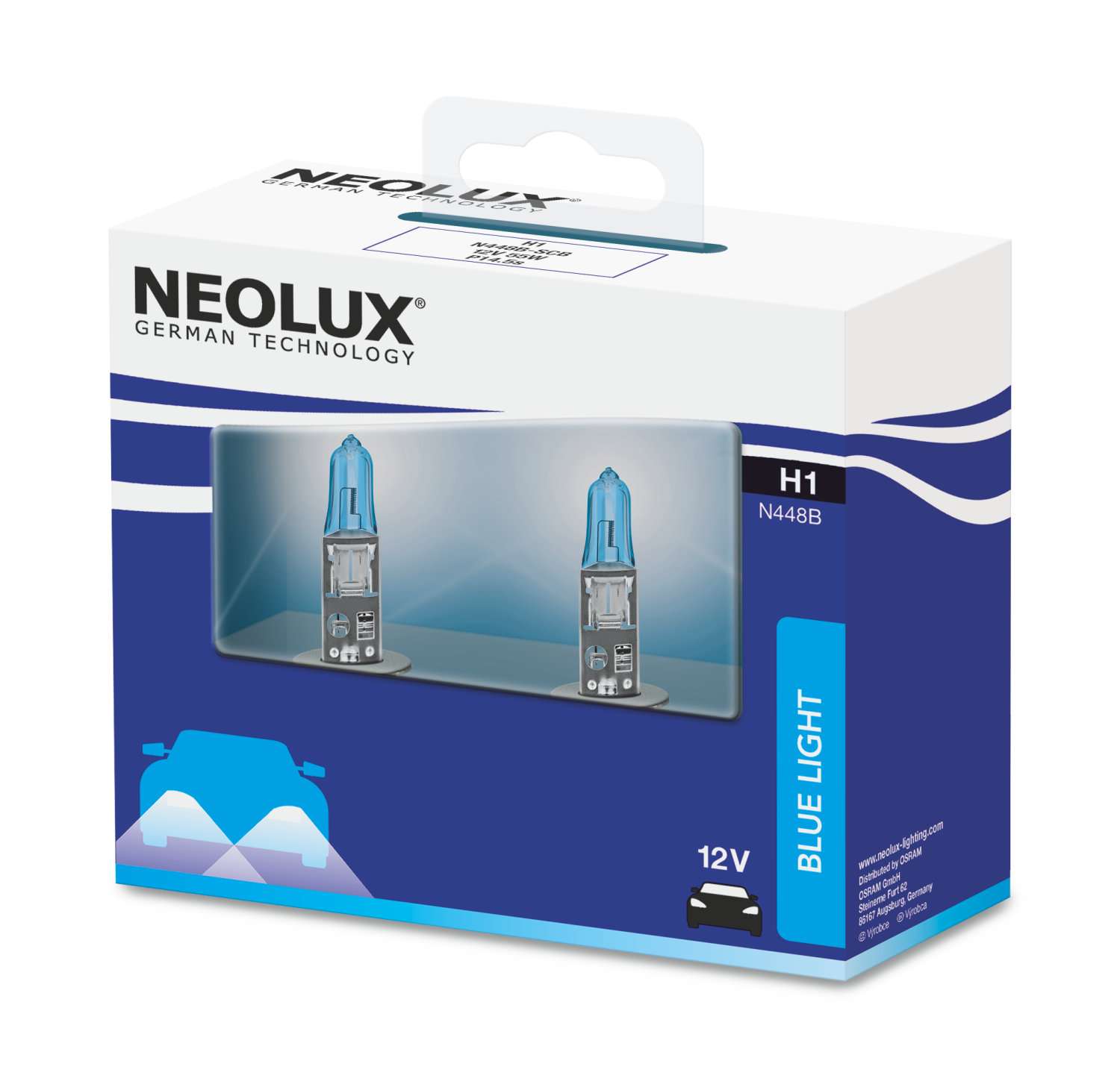 H1 12V 55W P14.5S Blue Light 2 St. 2SCB NEOLUX