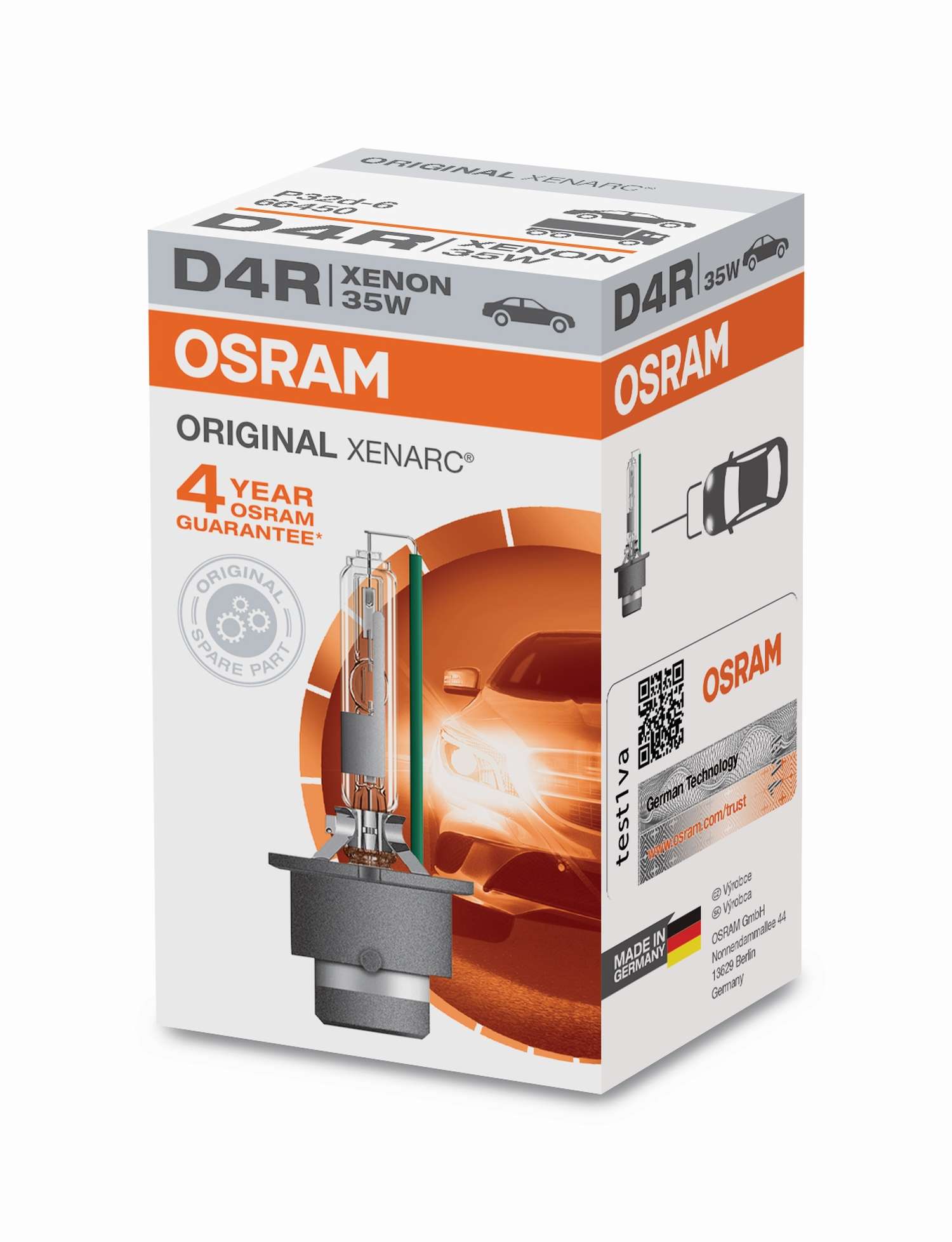 D4R 12V+24V 35W P32d-6 Original XENARC Faltschachtel OSRAM