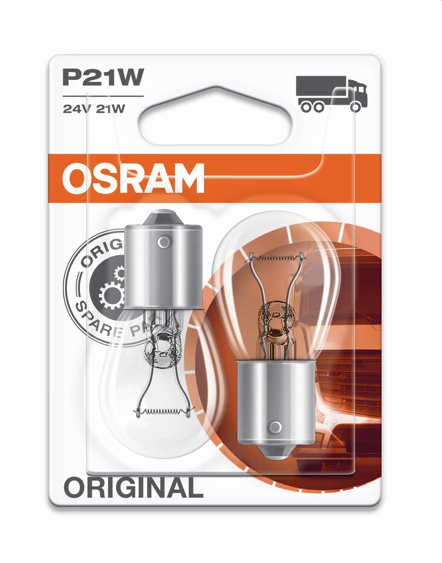 P21W 24V 21W BA15s Original Doppelblister OSRAM
