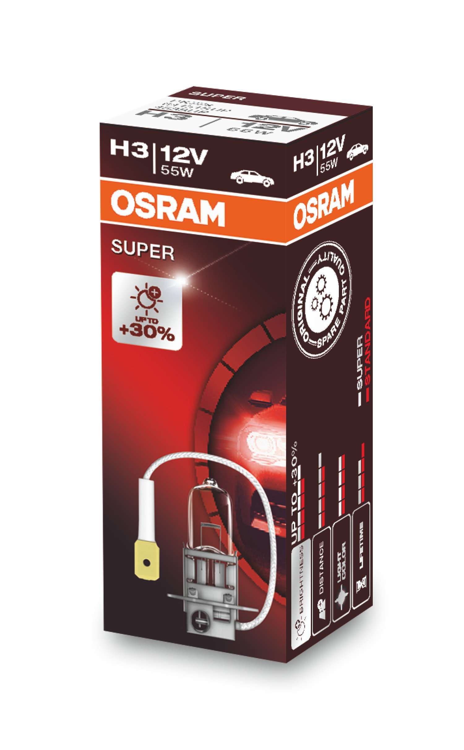 H3 12V Faltschachtel Super +30% OSRAM
