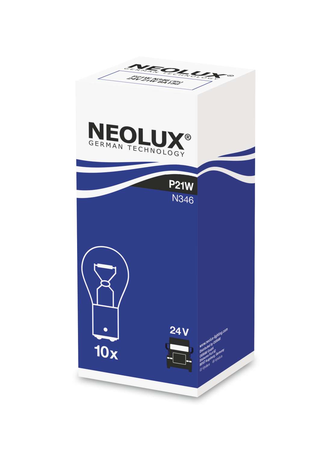P21W 24V 21W BA15D Standard N346 1 Stück NEOLUX