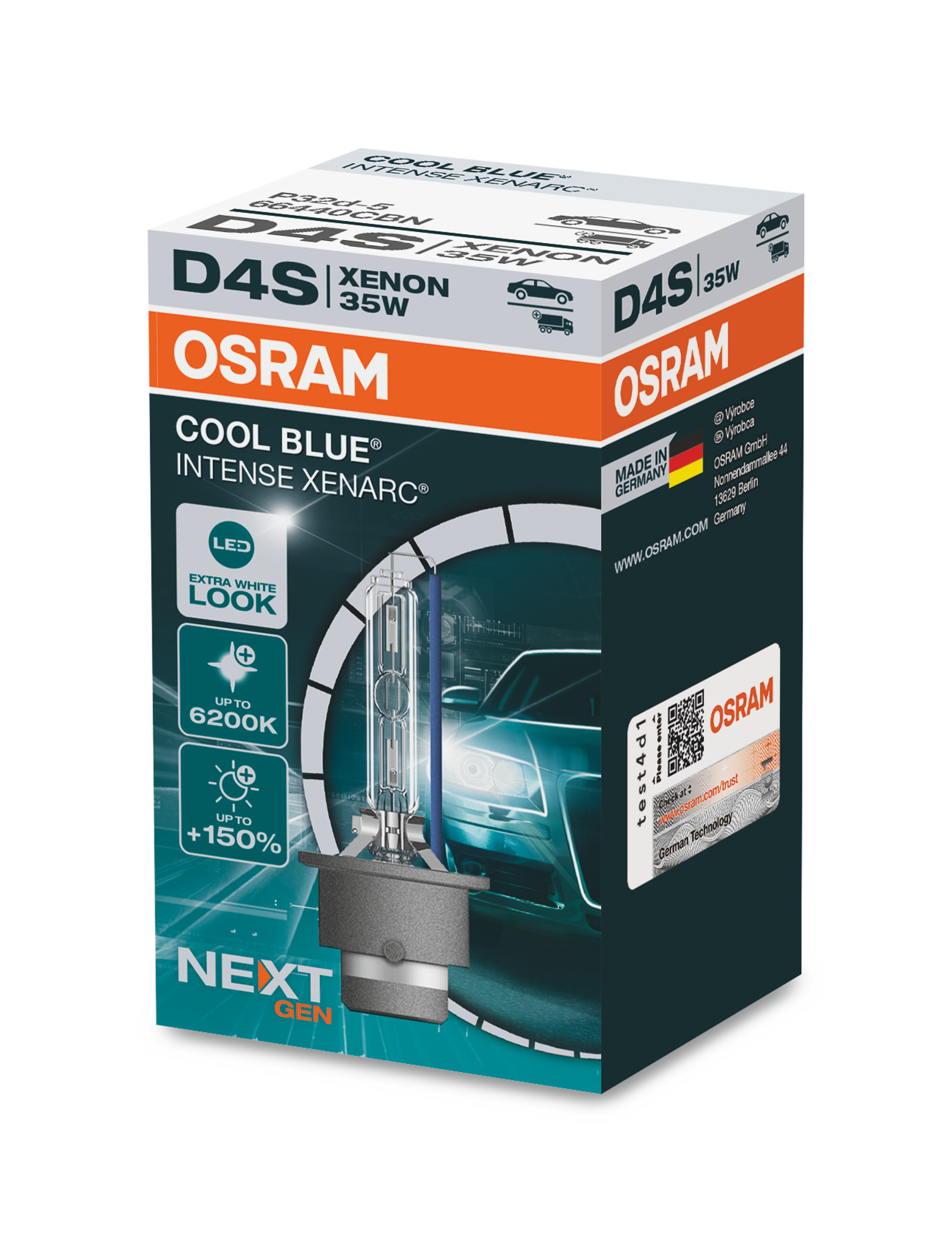 D4S 12V+24V 35W P32d-5 XENARC COOL BLUE INTENSE NextGen. 620