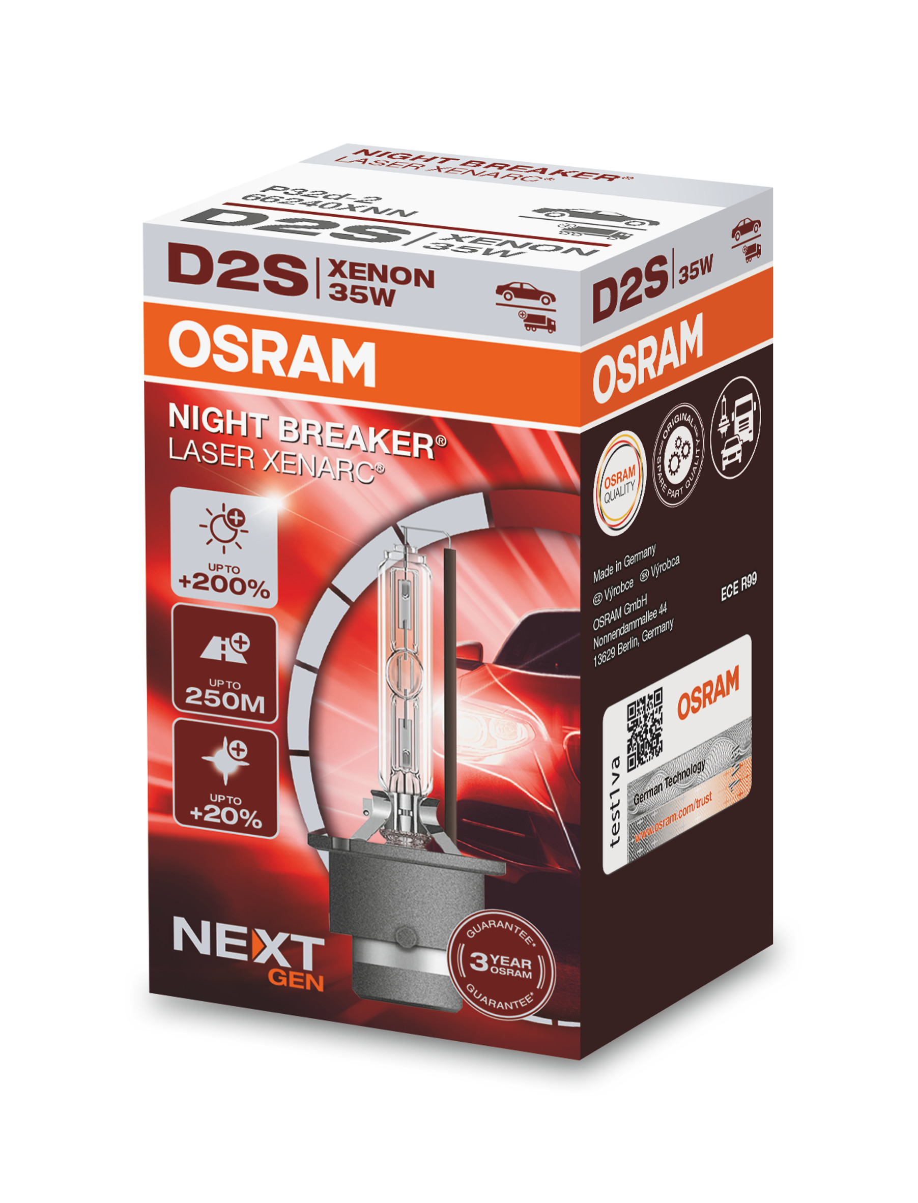 D2S 12/24V XENARC® NIGHT BREAKER® LASER +220% 3 Jahre Garant