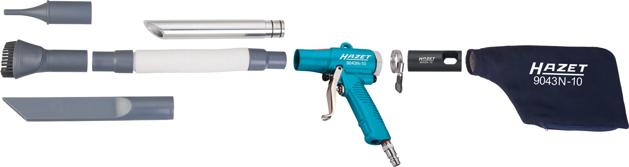 HAZET Saug- / Blaspistole ∙ umschaltbar 9043N-10 ∙ Länge: 148 mm