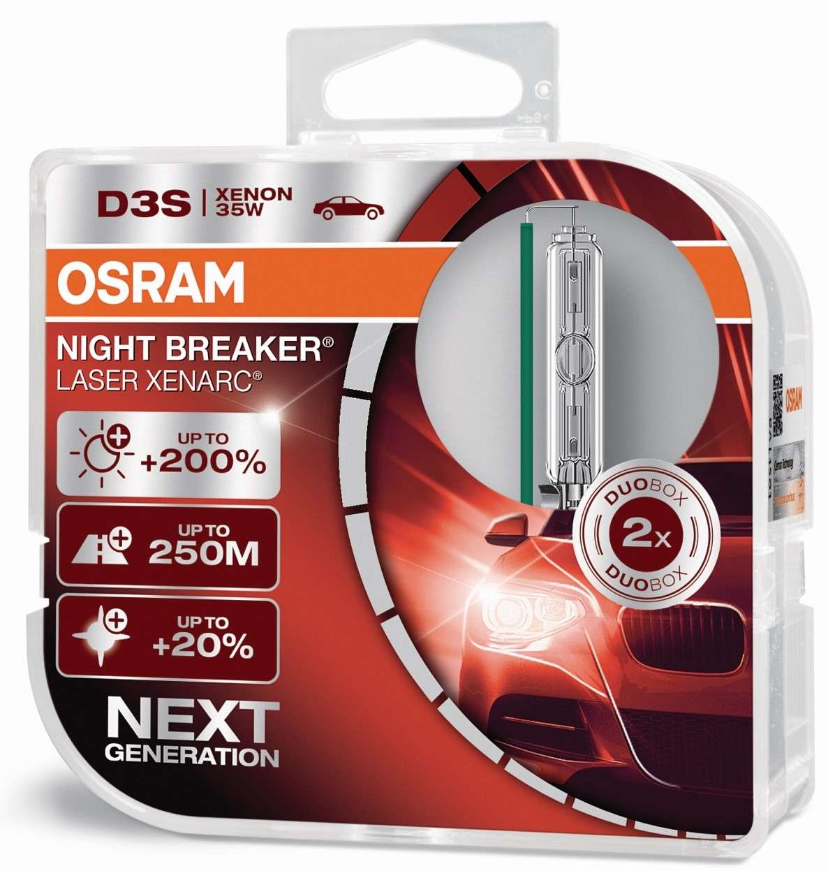 D3S 12/24V 35W PK32D-5 XENARC® NIGHT BREAKER® LASER +200% 2