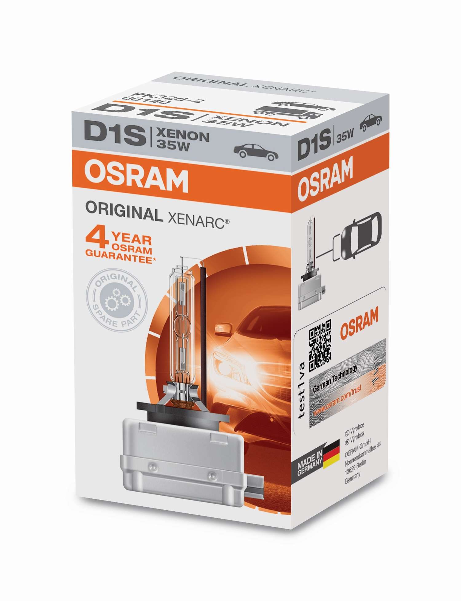 D1S 12V+24V 35W PK32d-2 Original XENARC Faltschachtel OSRAM