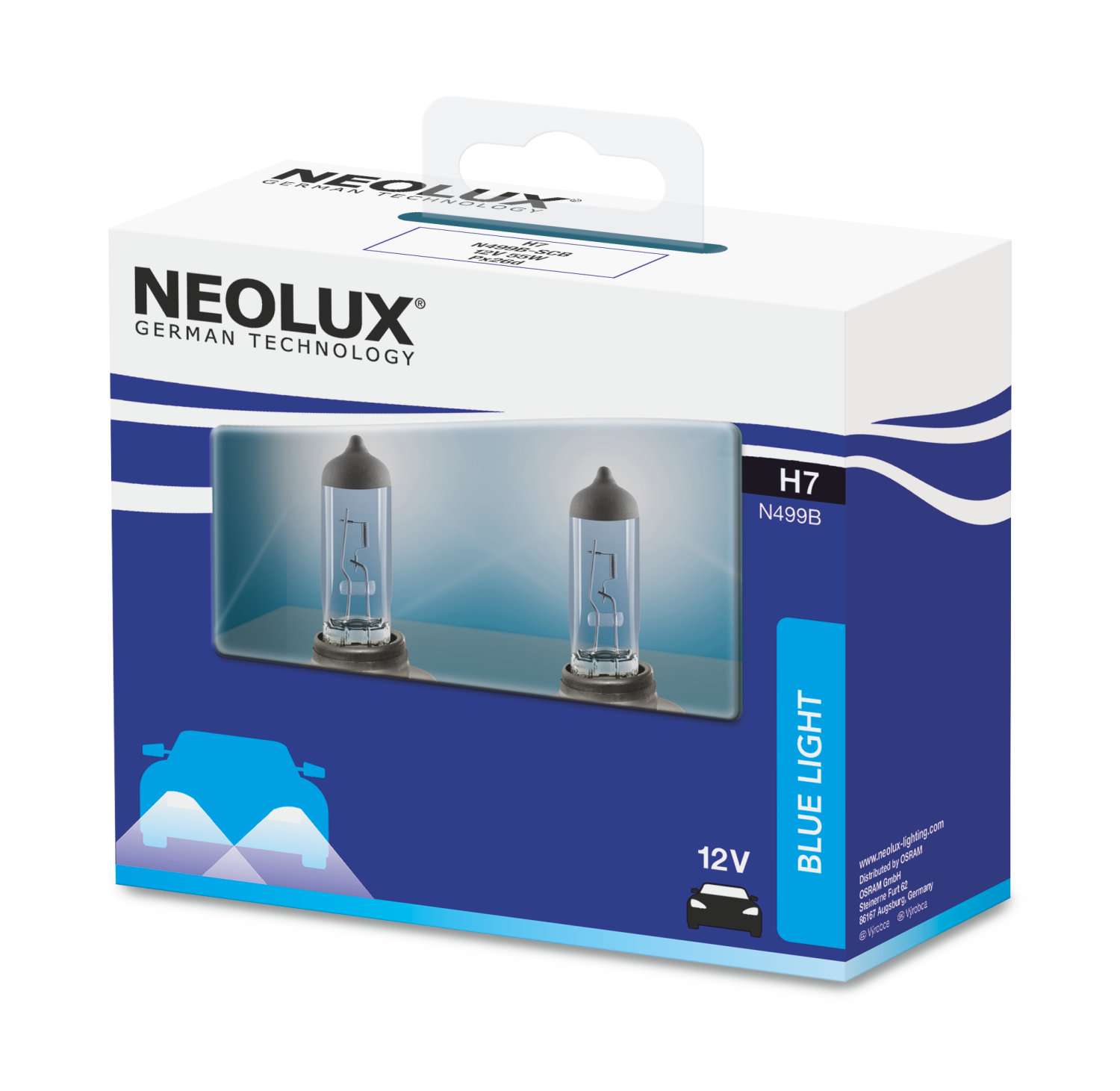 H7 12V 55W PX26d Blue Light 2 St. NEOLUX