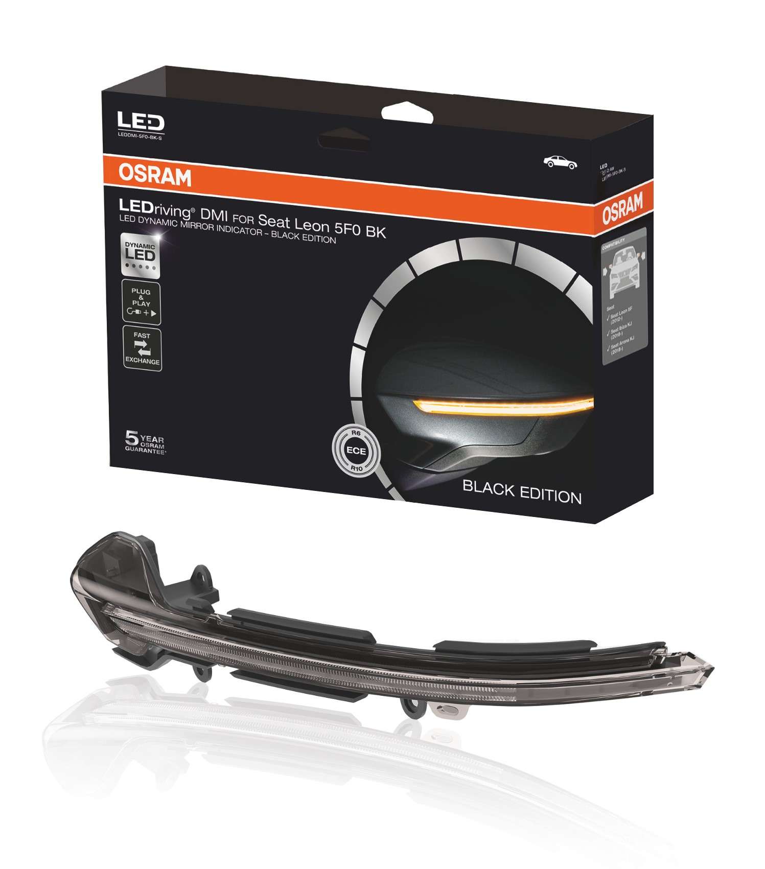 LEDRiving® Dynamische LED Spiegelblinker Seat Leon 5F, Ibiza
