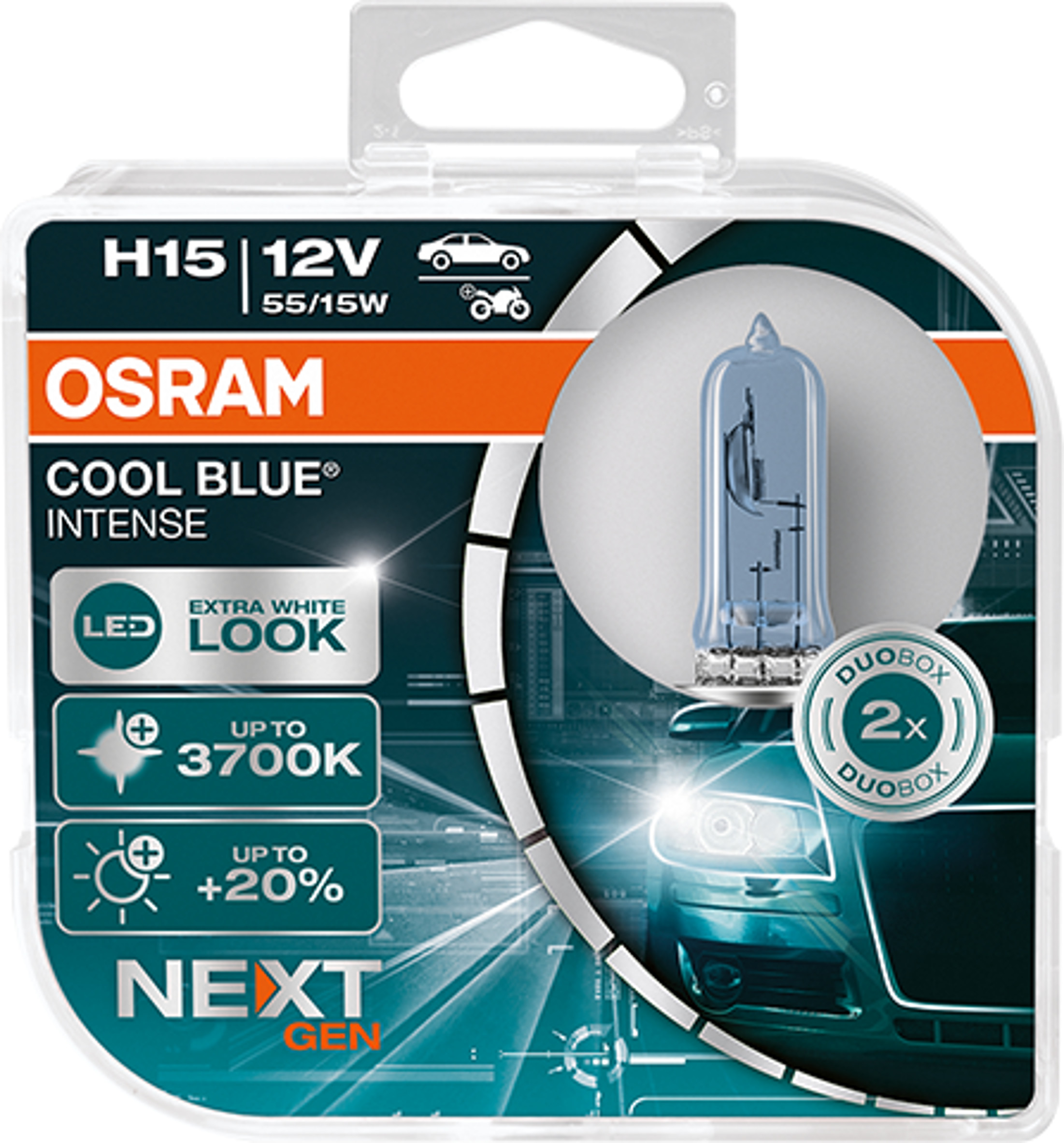 H15 12V 15/55W PGJ23t-1 Cool Blue INTENSE NextGeneration 370