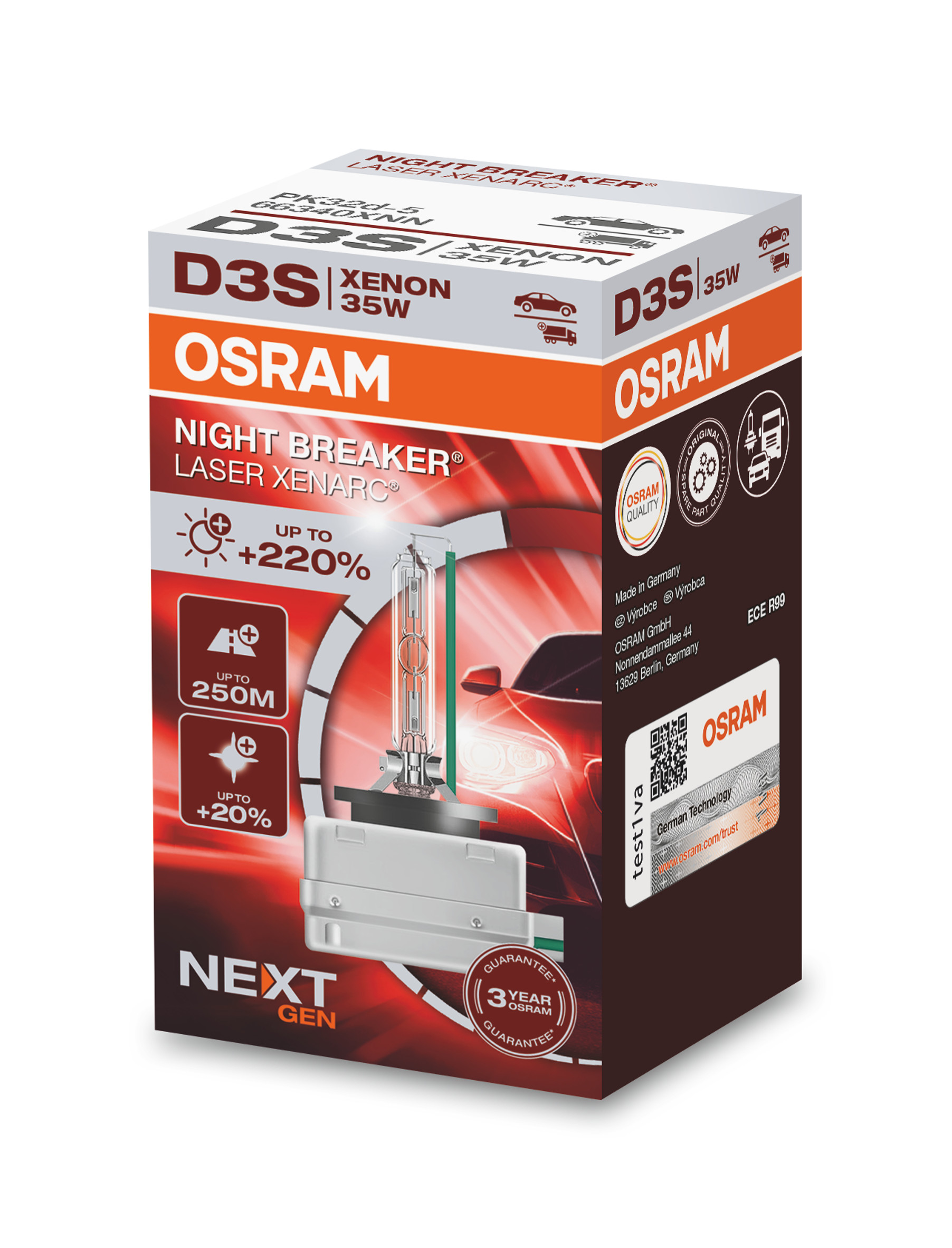 D3S 12/24V XENARC® NIGHT BREAKER® LASER +220% 3 Jahre Garant