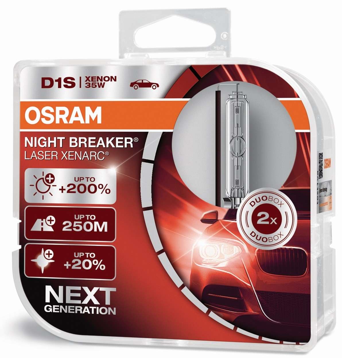 D1S 12/24V 35W PK32D-2 XENARC® NIGHT BREAKER® LASER +200% 2