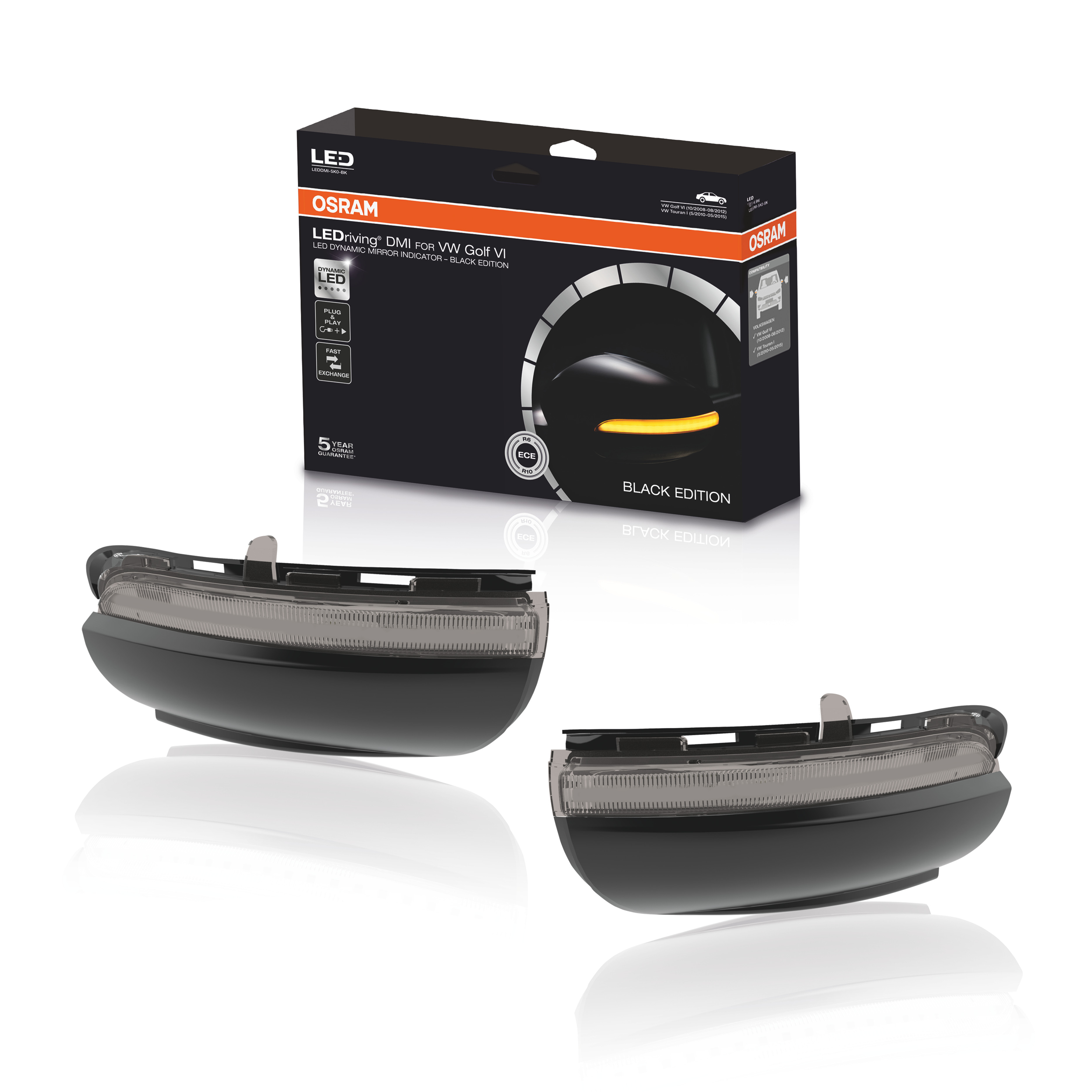 LEDRiving® Dynamische LED Spiegelblinker VW Golf VI, VW Tour