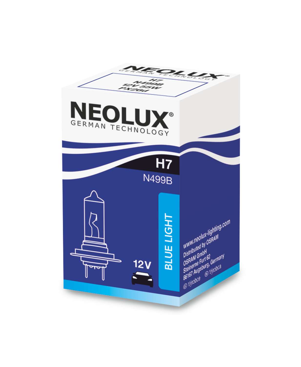 H7 12V 55W PX26d Blue Light N499B 1 Stück NEOLUX