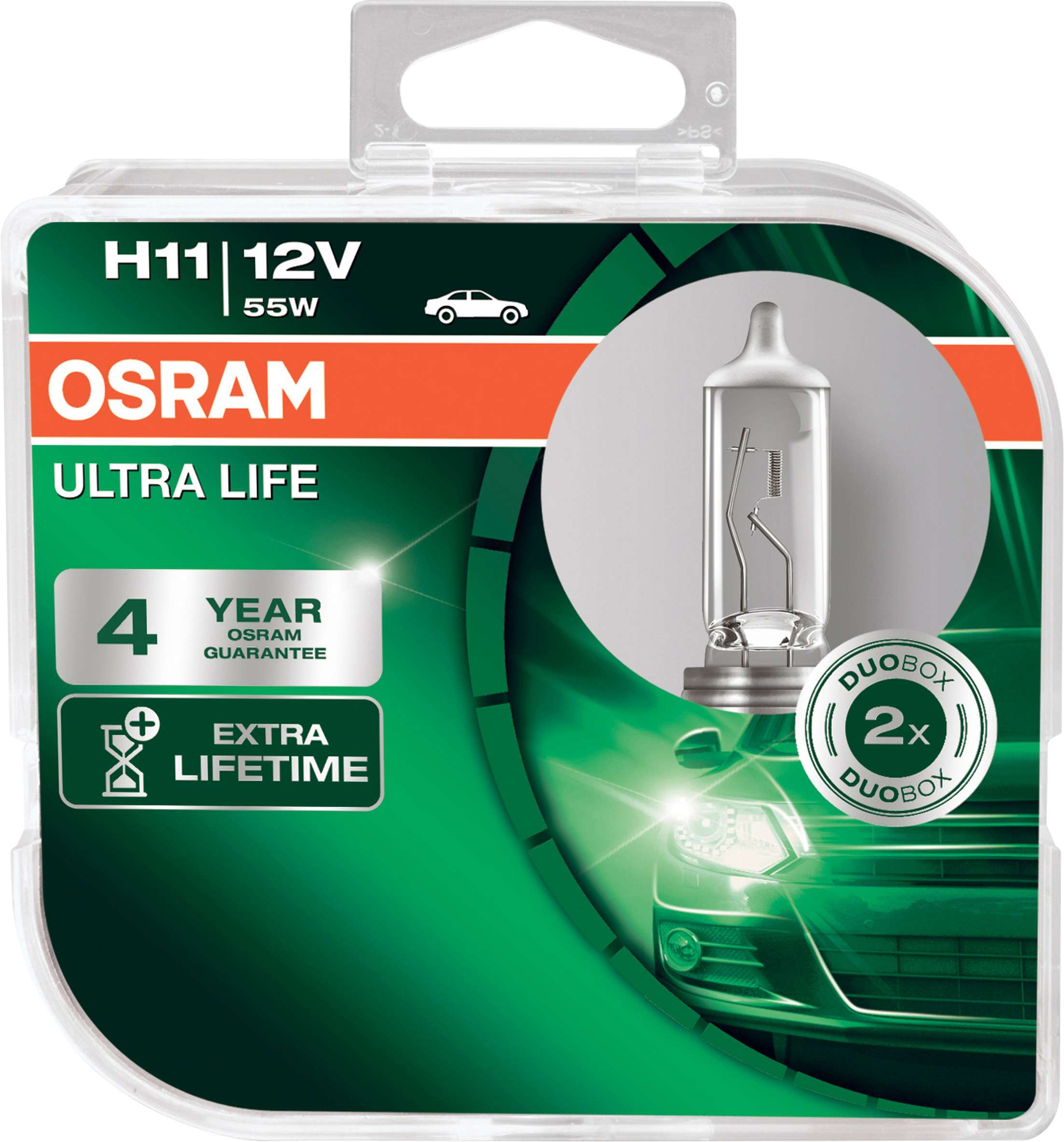H11 12V 55W PGJ19-2 ULTRA LIFE 4 Jahre Garantie HCB 2St. OSR
